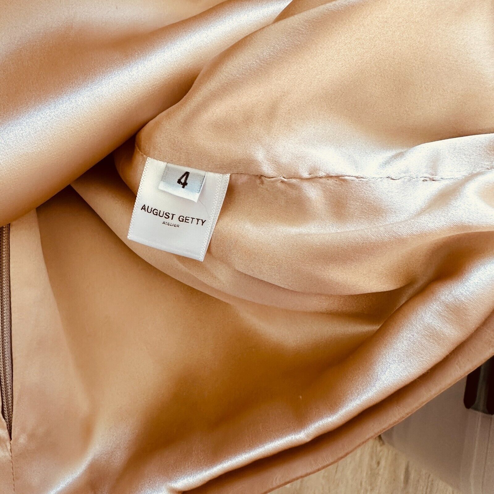 Other August Getty Leather Short Sleeve Back Zip Silk Lined Top 4 Size S / US 4 / IT 40 - 9 Thumbnail