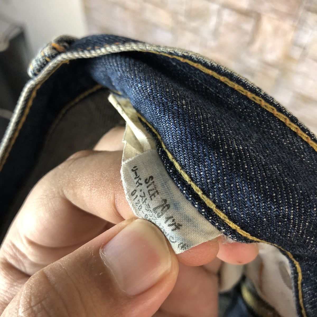 Levi's 707 Levis Blue vintage ripped Distressed Denim Pants #A588 Size US 29 - 25 Thumbnail