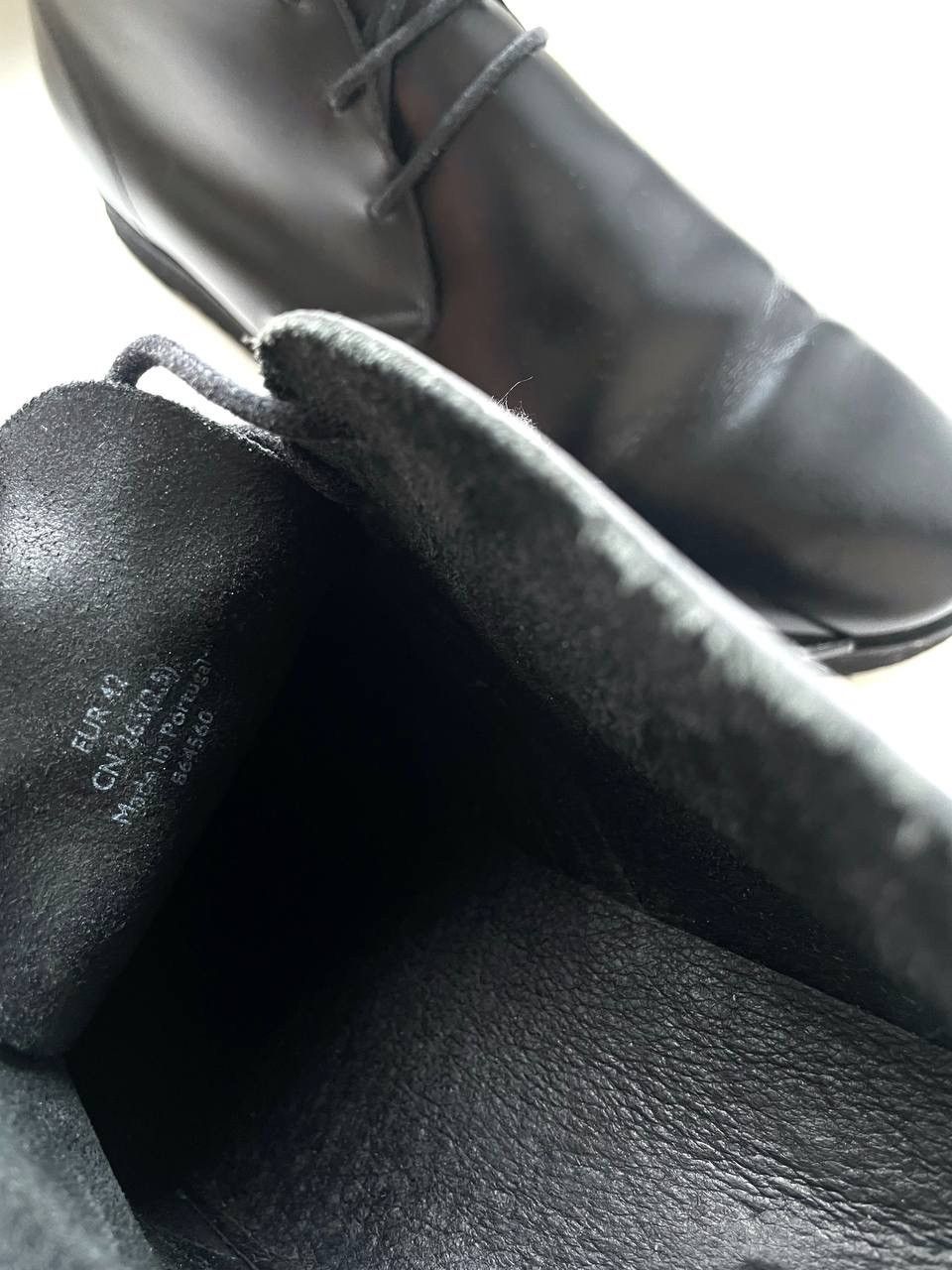 Cos COS Men Black Leather Chukka Boots Classic Shoes Size 42 Size US 9 / EU 42 - 9 Thumbnail