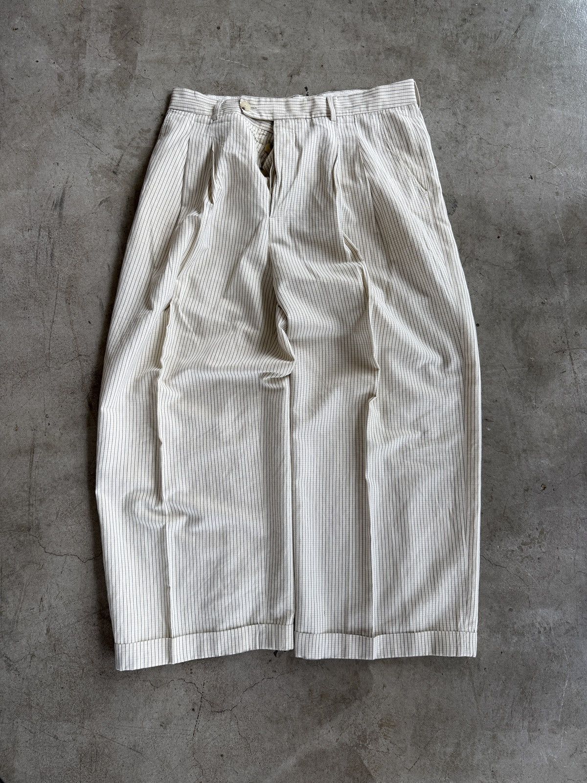 Eckhaus Latta Eckhaus Latta Pinstripe Trousers Size US 31 - 2 Thumbnail