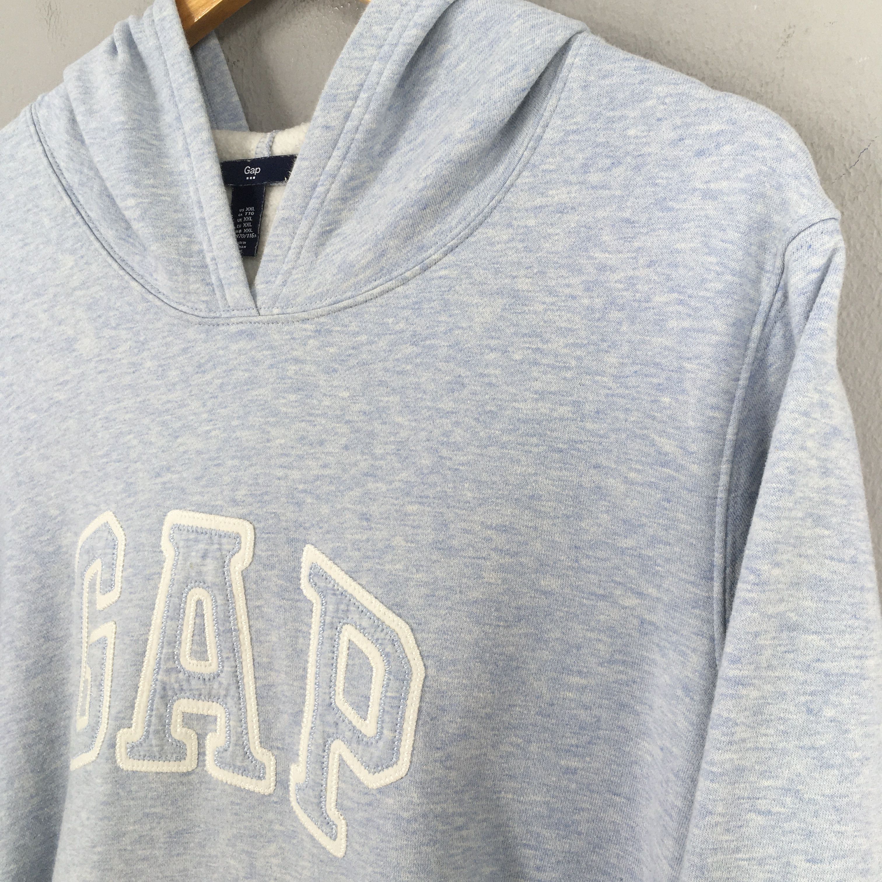 Gap Vintage Gap Jeans Usa Hoodie Blue Sweatshirt 2XLarge Size US XXL / EU 58 / 5 - 3 Thumbnail