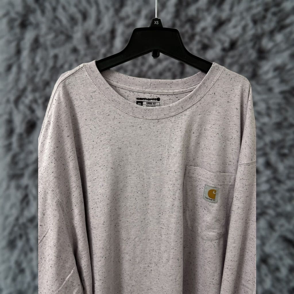 Carhartt Carhartt Shirt Mens 4XL Purple Loose Fit Speckled Pocket Heavyweight S/S K87 V39 Size US XXL / EU 58 / 5 - 1 Thumbnail
