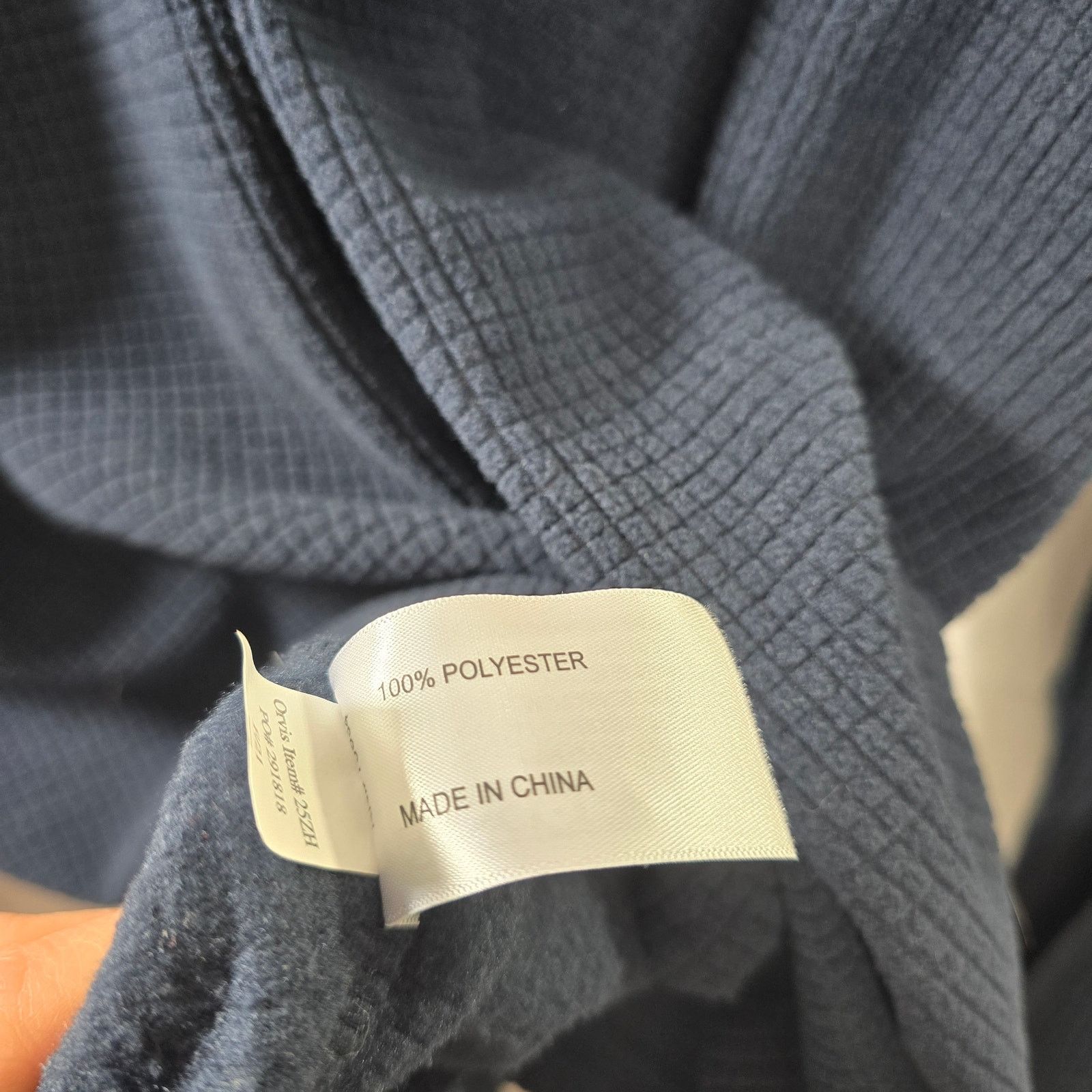 Orvis Men's Orvis Blue Navy 1/4 Zip Fleece Pullover Size Large Size US L / EU 52-54 / 3 - 5 Thumbnail