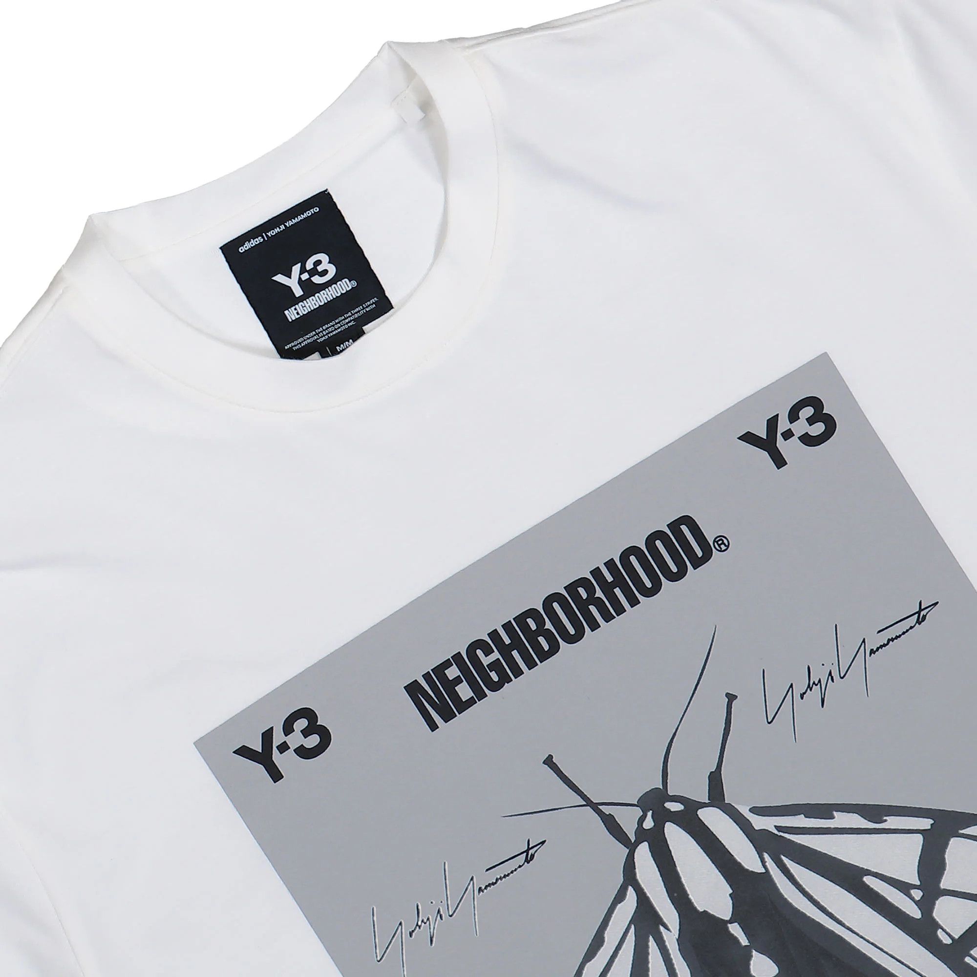 Adidas × Y-3 o1mle0526 Graphic Short Sleeve T-Shirt in White Size US XL / EU 56 / 4 - 3 Thumbnail