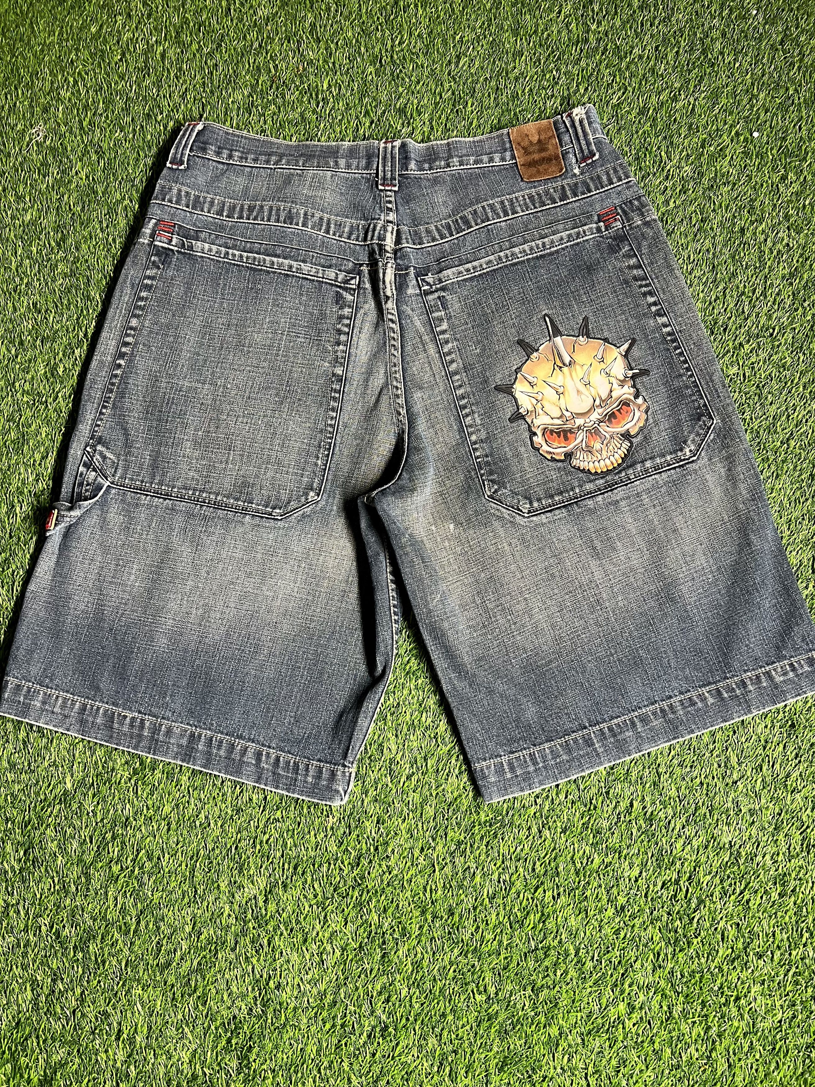 JNCO Vintage Y2K Jnco Skull Short Size US 36 / EU 52 - 2 Thumbnail