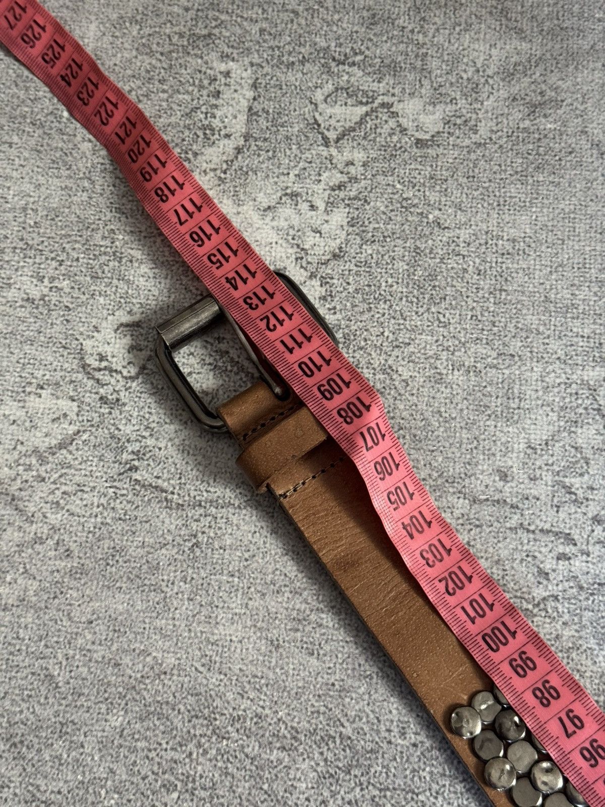 If Six Was Nine Retro leather metal rhinestones belt Y2K L.G.B. 90s opium Size ONE SIZE - 16 Thumbnail