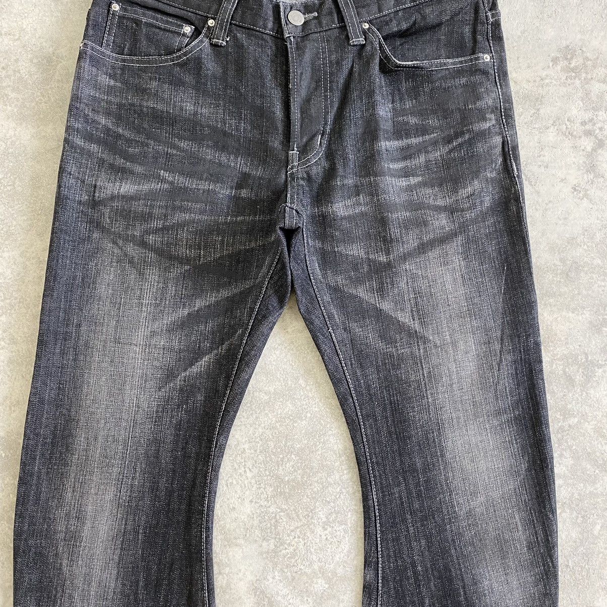 Tornado Mart 2000’s Tornado Mart Made In Japan Curved Leg Denim Jeans Size US 30 / EU 46 - 5 Thumbnail
