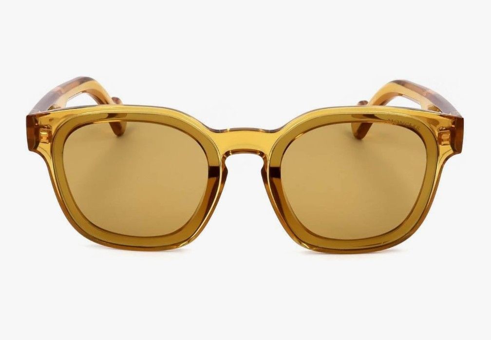 Moncler Moncler ML0086 39E SHINY YELLOW 57/15/150 UNISEX Sunglasses Size ONE SIZE - 7 Thumbnail