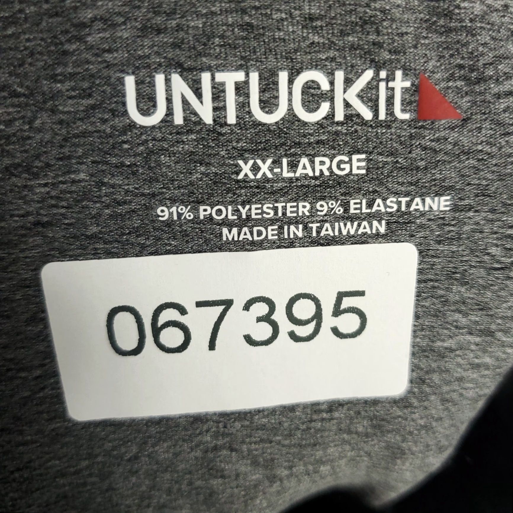 UNTUCKit UNTUCKit Polo Shirt Mens 2XL Gray Long Sleeve Polo Casual Button Collar Shirt" Size US XXL / EU 58 / 5 - 6 Thumbnail