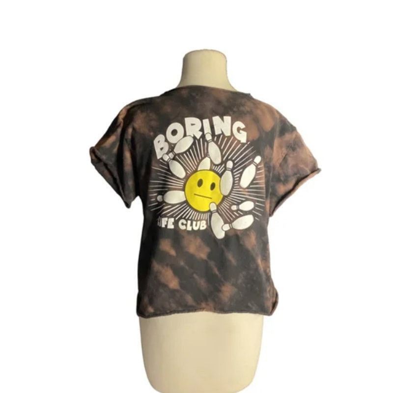 Other Boring Life Club Tie-Dye Graphic Tee Cropped Bowling Shirt M Size M / US 6-8 / IT 42-44 - 4 Thumbnail