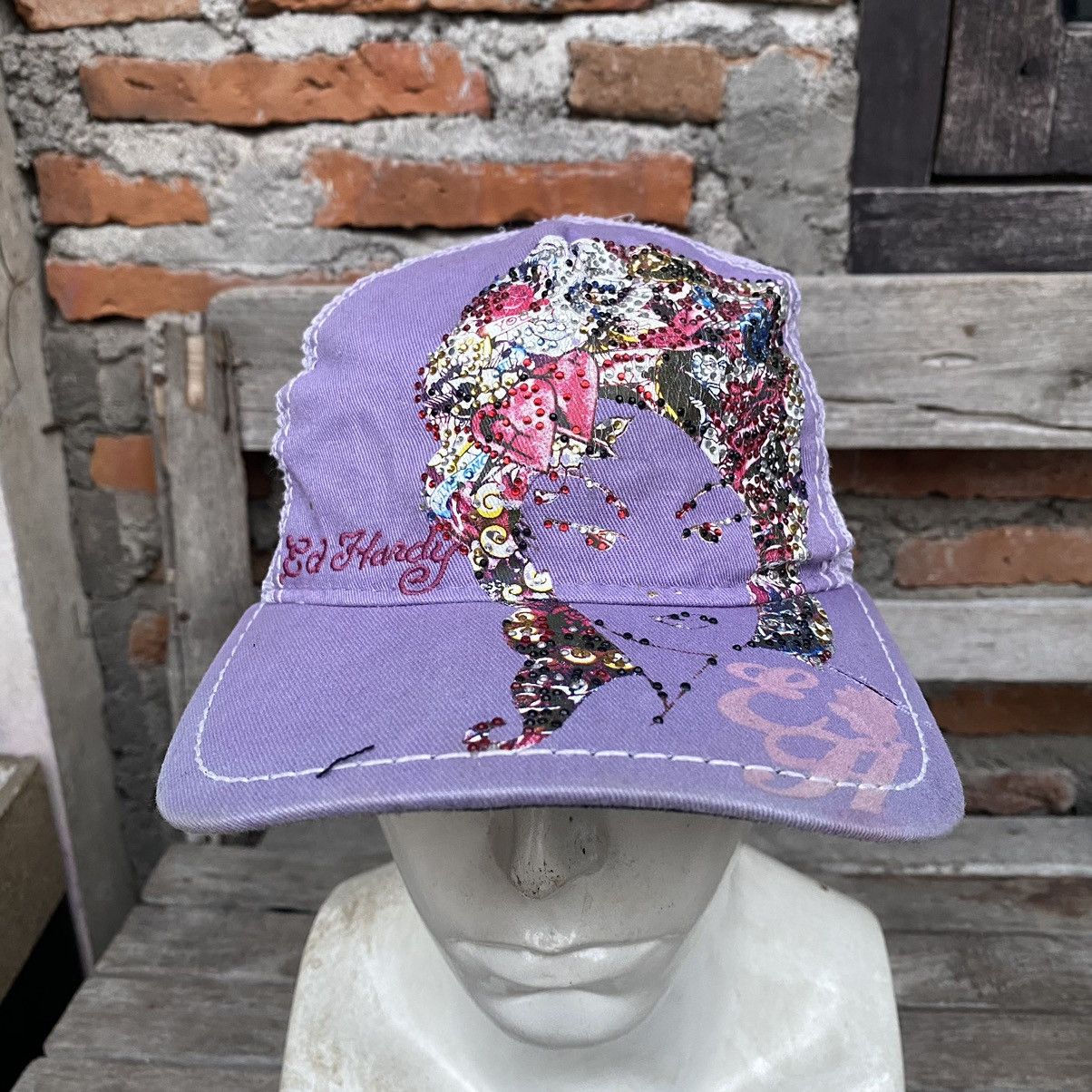 Christian Audigier × Ed Hardy ED HARDY GEISHA TRUCKER CAP Size ONE SIZE - 1 Thumbnail