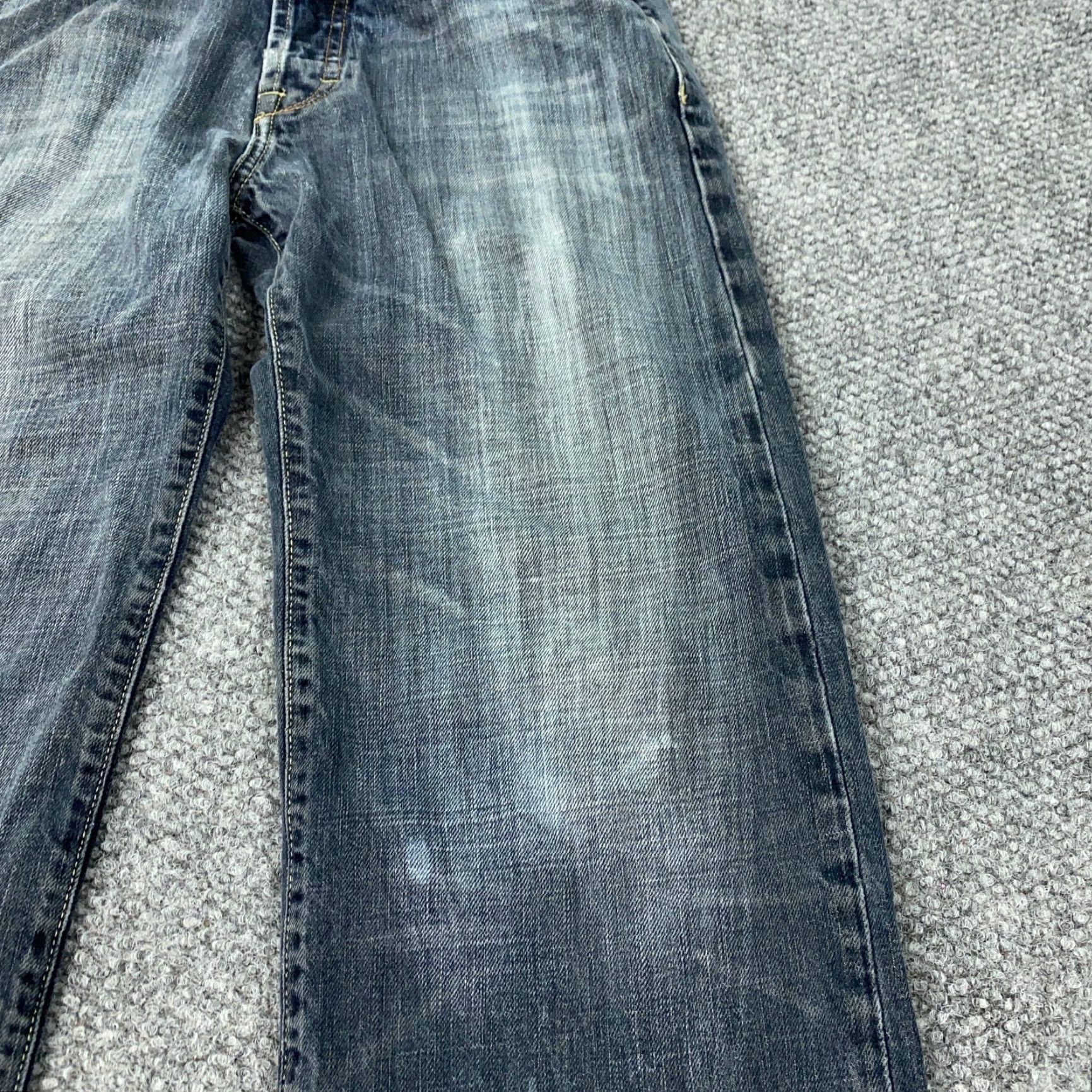 American Eagle Outfitters VINTAGE American Eagle Men's Jeans 30 Waist Medium Wash Baggy Distressed 90s Grunge Casual Size US 30 / EU 46 - 4 Thumbnail