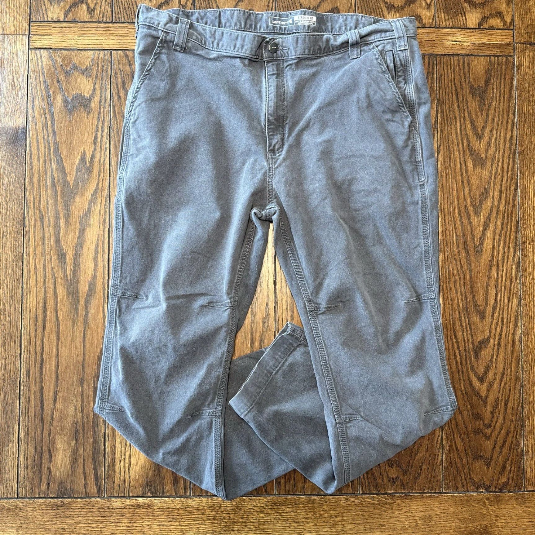 Carhartt Carhartt Pants 40x30 Gray Rugged Flex Straight Fit Canvas 5 Pocket Tapered Work Mens Size US 40 / EU 56 - 2 Thumbnail