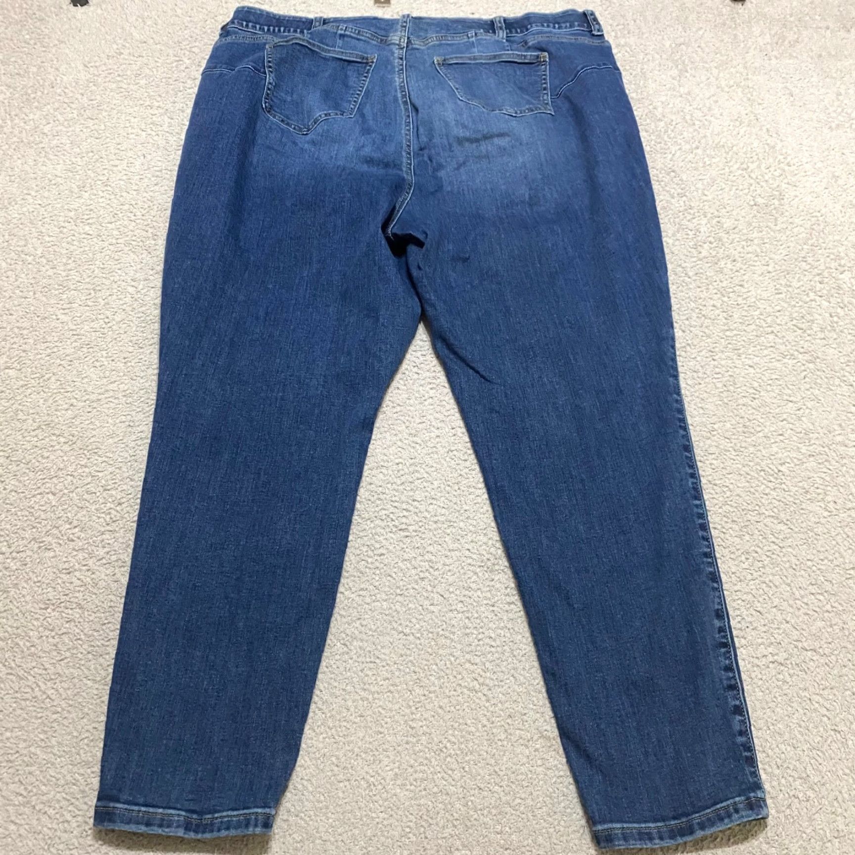Torrid Torrid Jeans Skinny 24 Tall Blue Denim Medium Wash High Rise Womens Adult Jeans 5-Pocket Design Stretch Size 42" / US 20 - 2 Thumbnail