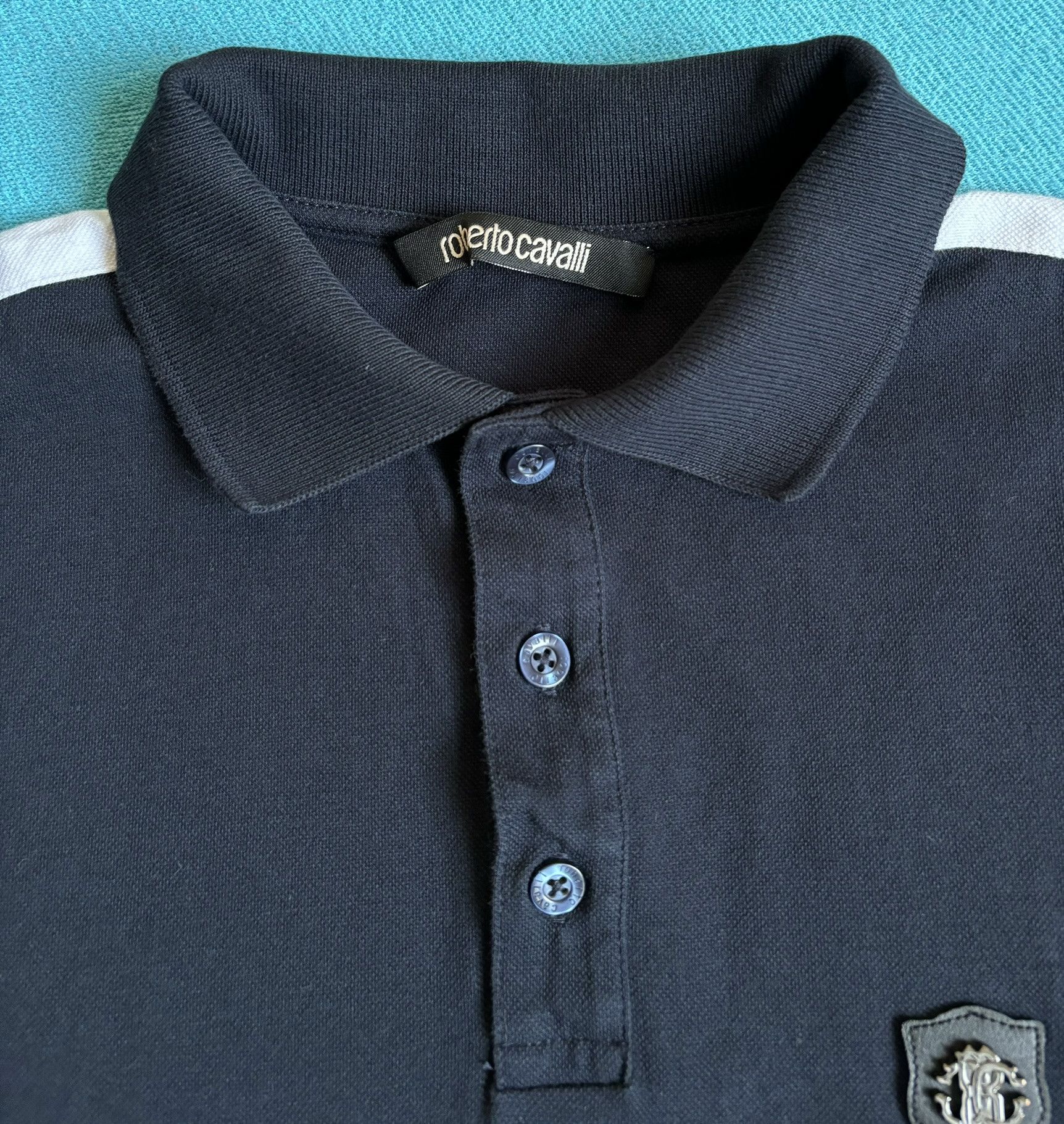 Roberto Cavalli Roberto Cavalli Polo navy blue Size. S Size US S / EU 44-46 / 1 - 7 Thumbnail