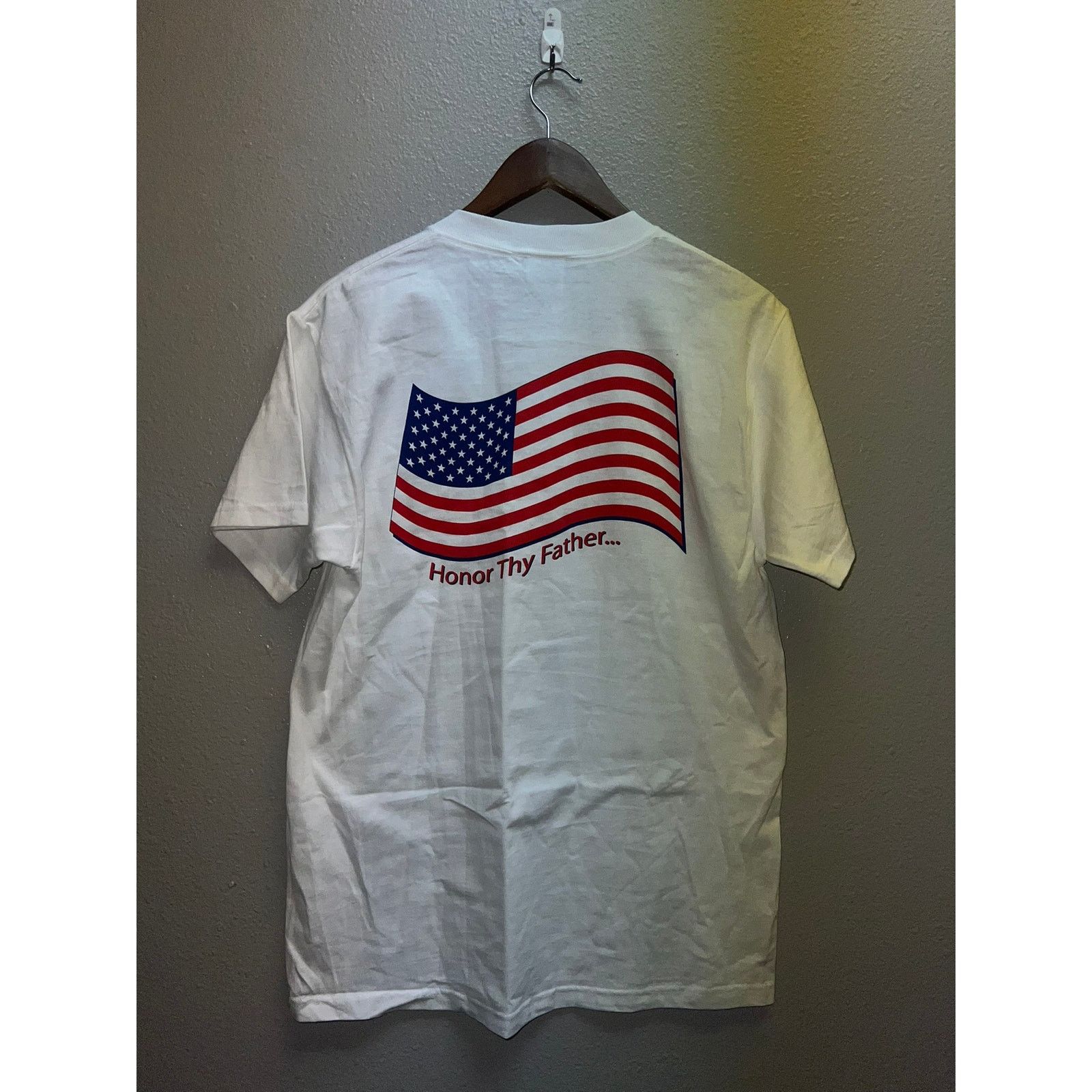 Fruit Of The Loom Vintage The Fatherhood Foundation Shirt Honor Thy Father Tee Size US M / EU 48-50 / 2 - 6 Thumbnail