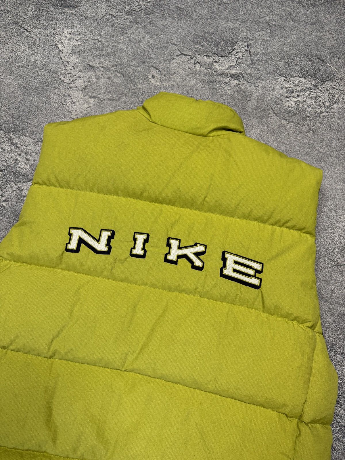 Nike × Vintage Nike Vintage Puffer Reversible Vest Big Logo Size US XL / EU 56 / 4 - 10 Thumbnail