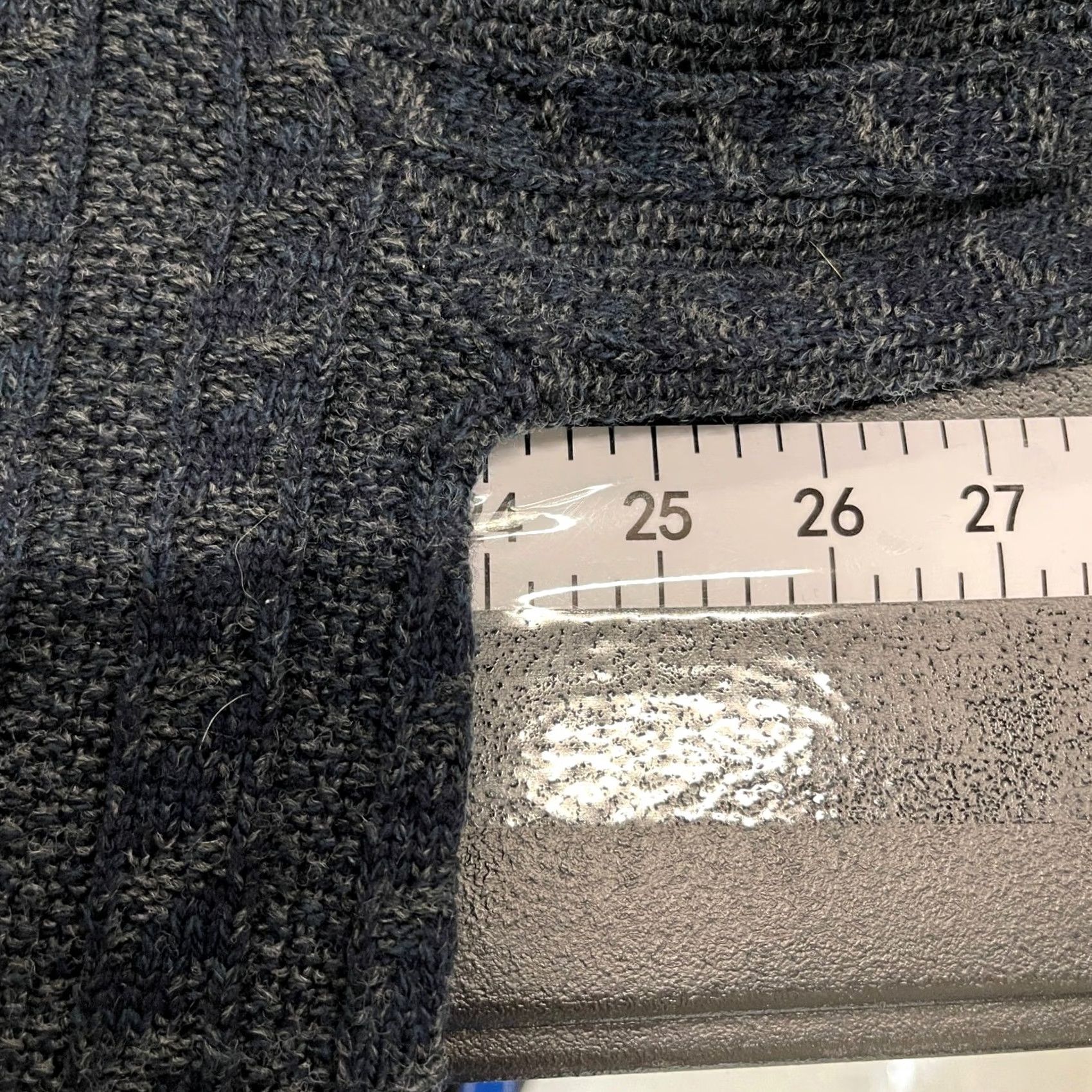 River Island VTG River Island Textured Knit Sweater Men Lg Tall Blue Gray Acrylic Crew Neck Size US L / EU 52-54 / 3 - 7 Thumbnail
