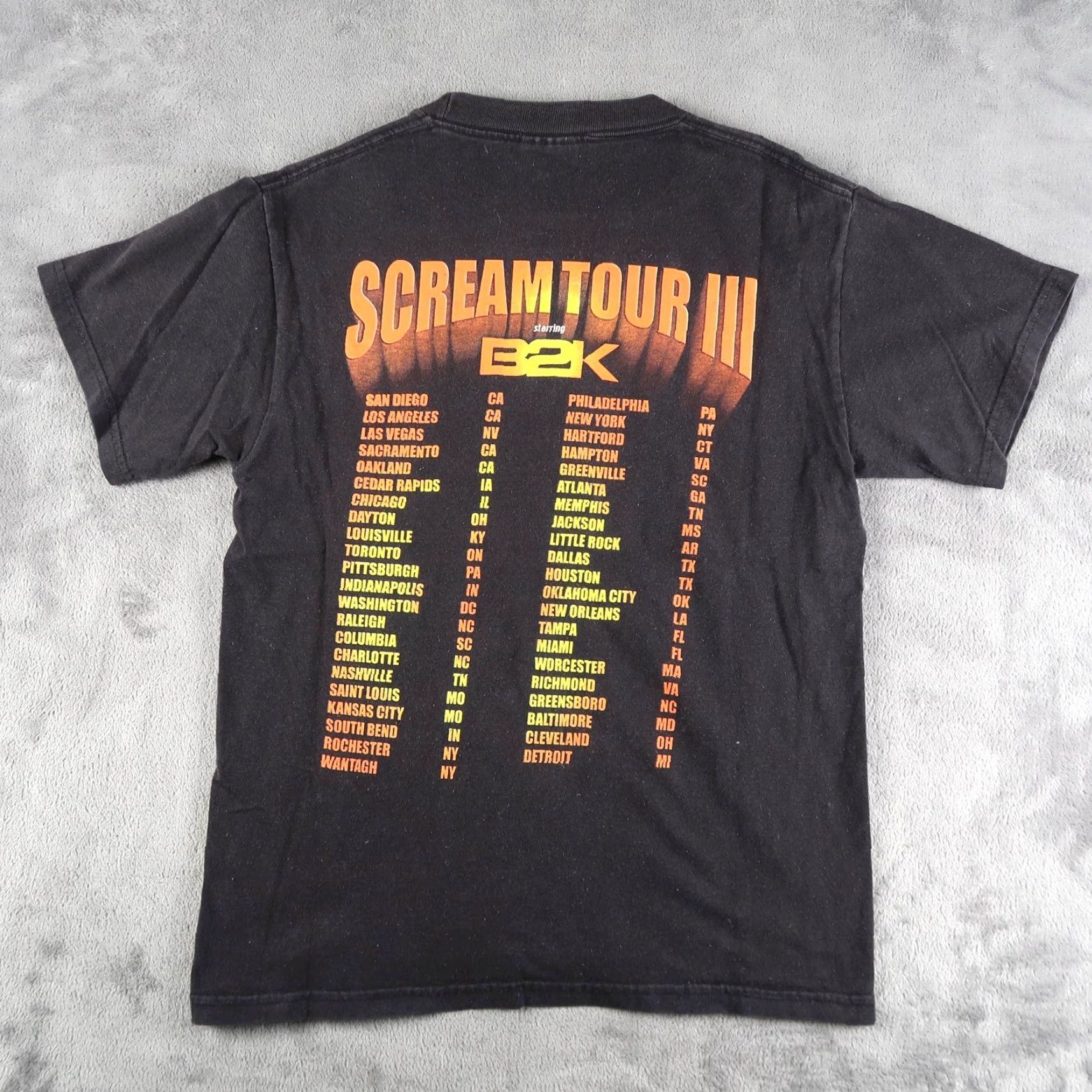 Hanes VINTAGE Hanes T-Shirt S Black S Small Y2K Scream Tour B2K Hip Hop Music Tee 2000s Mens Size US S / EU 44-46 / 1 - 2 Thumbnail