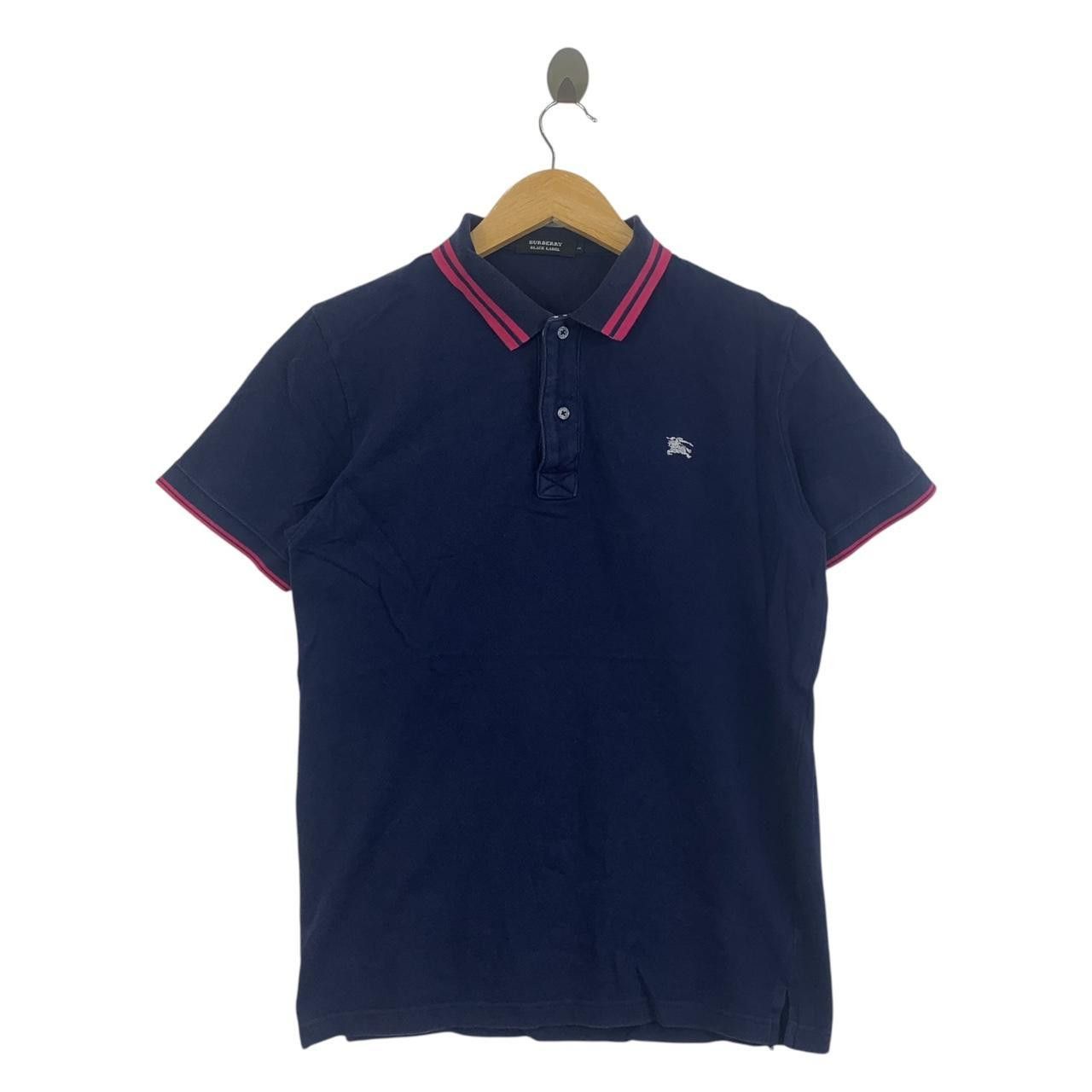 Vintage Vintage BURBERRY BLACK LABEL Twin Tipped Polo Tee Size M / US 6-8 / IT 42-44 - 1 Thumbnail
