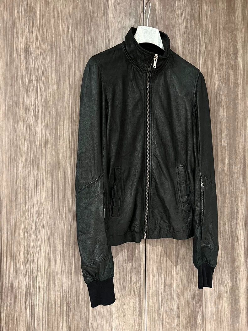Rick Owens Rick Owens Burning sheepskin leather jacket with standing c Size US S / EU 44-46 / 1 - 8 Thumbnail