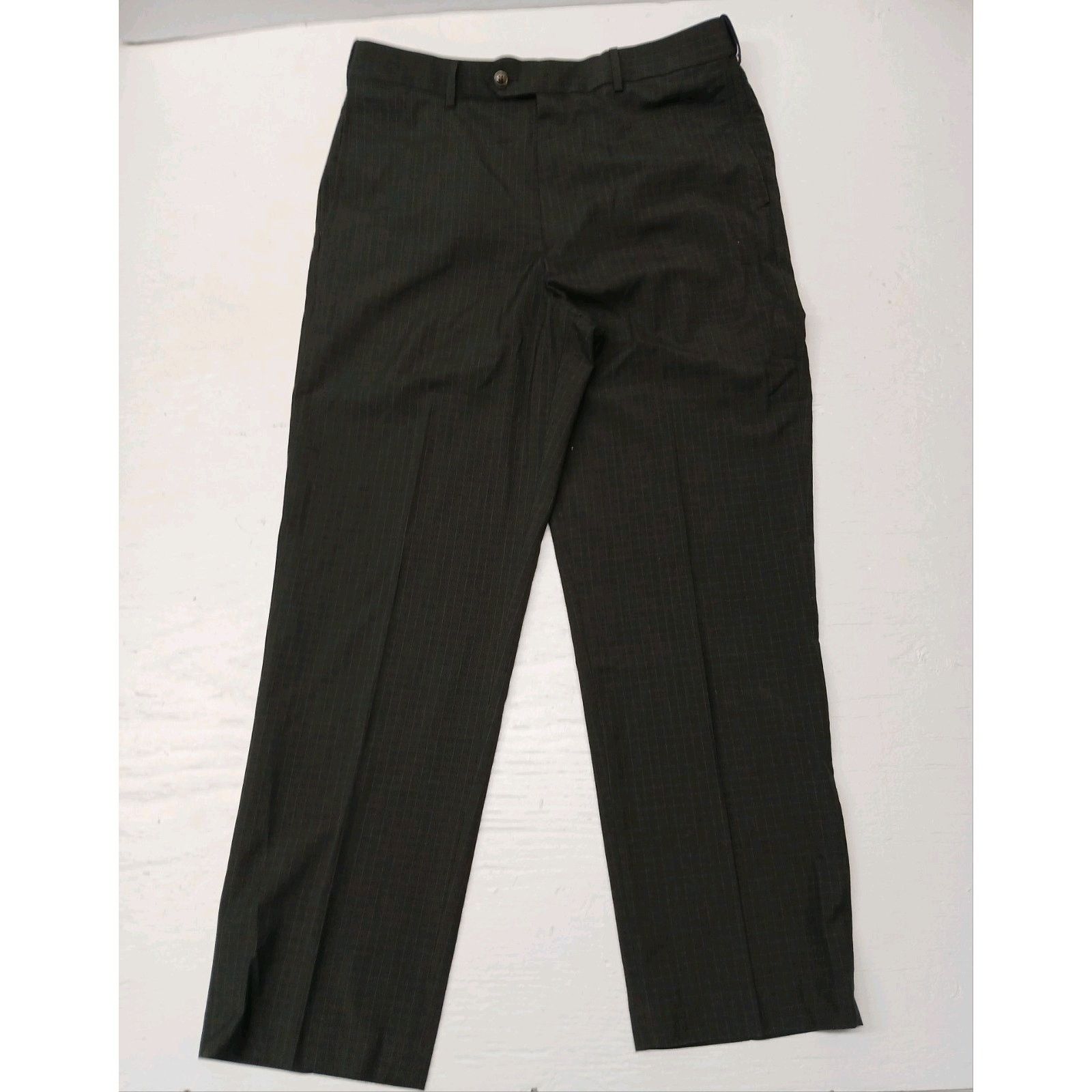 Roundtree & Yorke Roundtree & Yorke (34x30) Easy Care Striped Dress Slacks Size US 34 / EU 50 - 1 Thumbnail