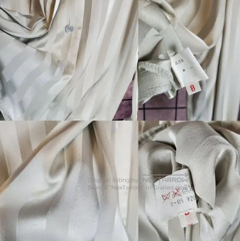 Givenchy Givenchy Spring Green Silk Striped Blouse . Size S / US 4 / IT 40 - 8 Thumbnail