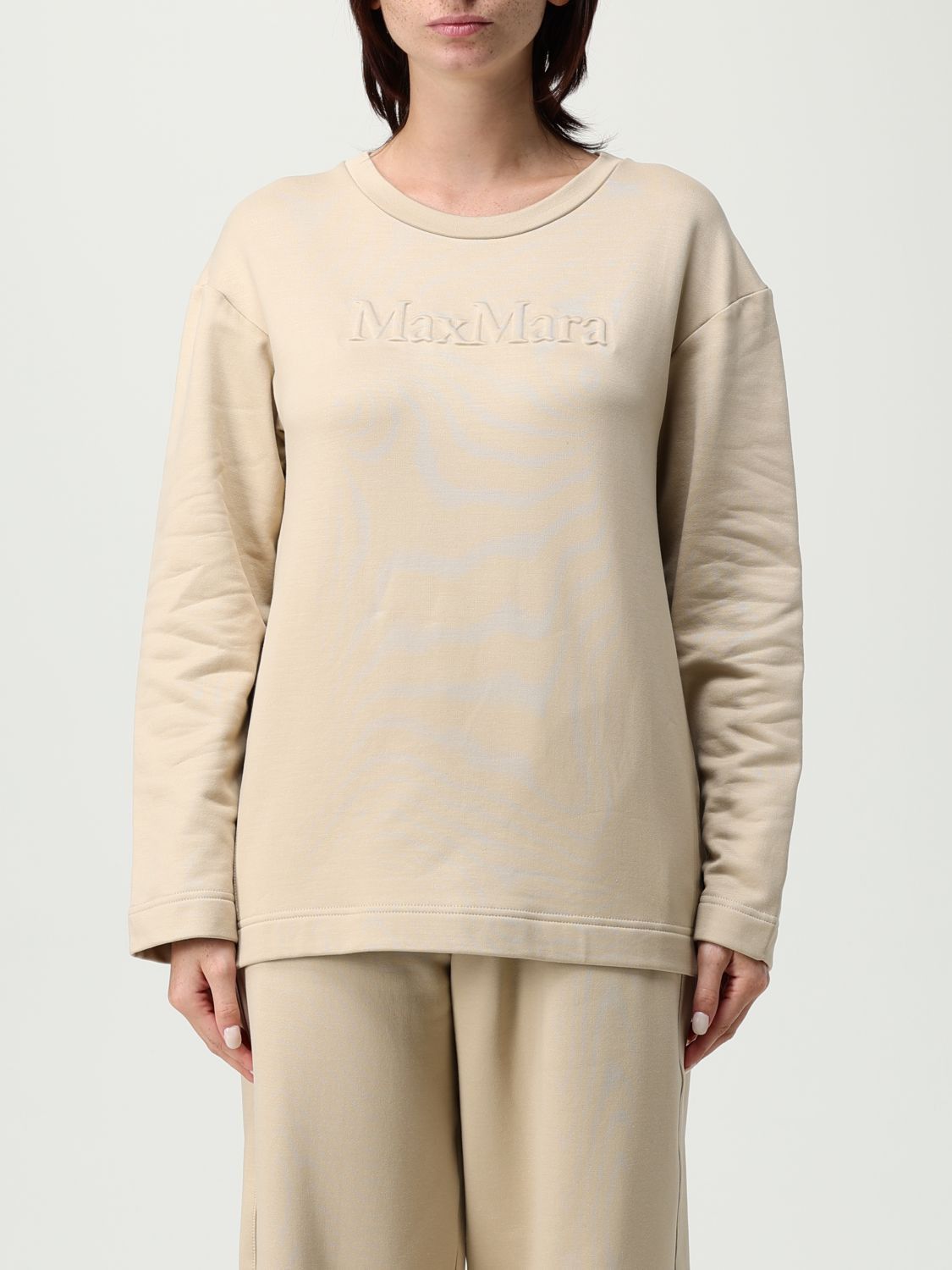 Max Mara Sweatshirt Woman Camel