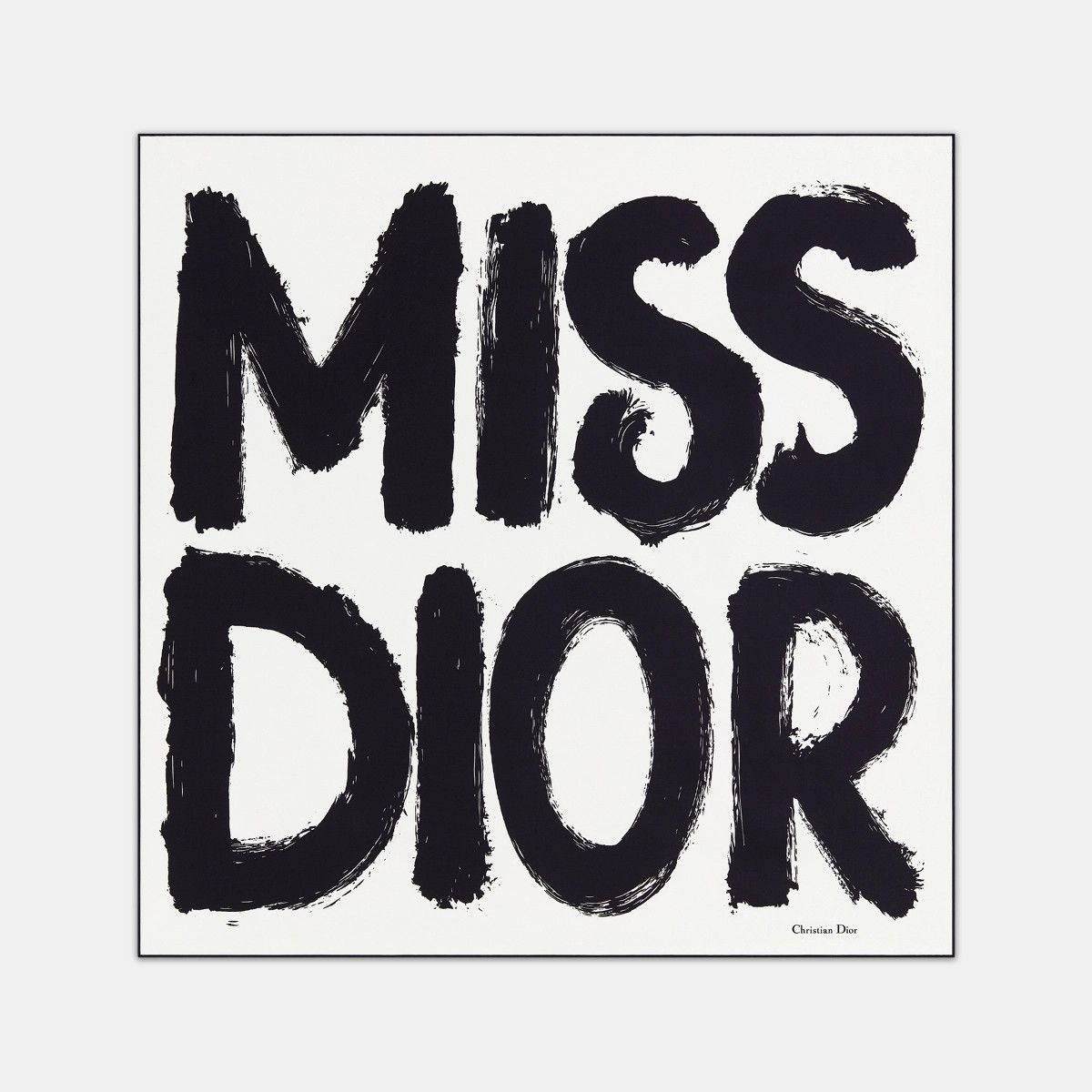 Dior o1bcso1str0226 Size:OS/90 Square Scarf in White/Black Size ONE SIZE - 1 Thumbnail