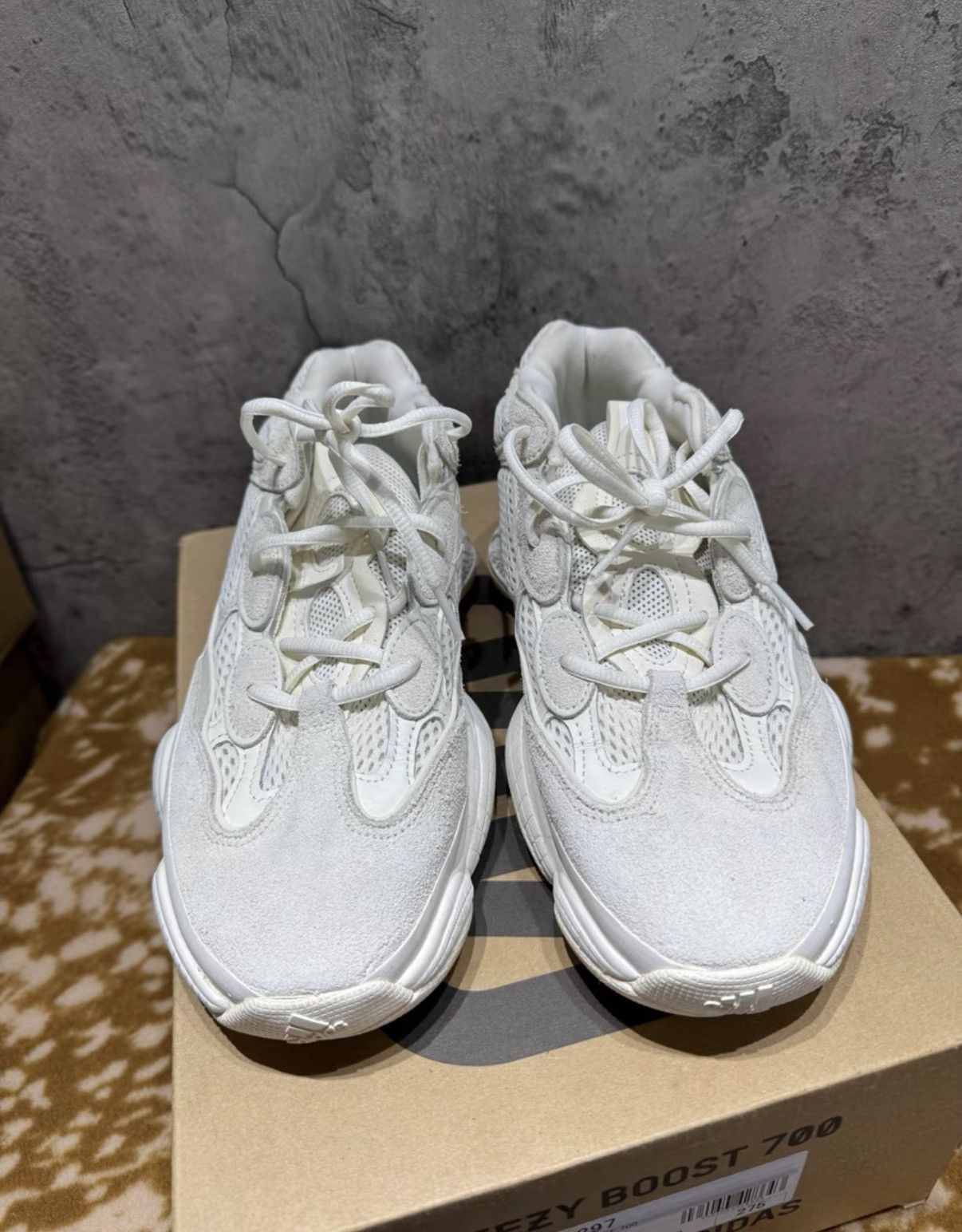 Adidas Adidas Yeezy 500 Bone White ID5114 / FV3573 K37 Size US 9 / EU 42 - 4 Thumbnail