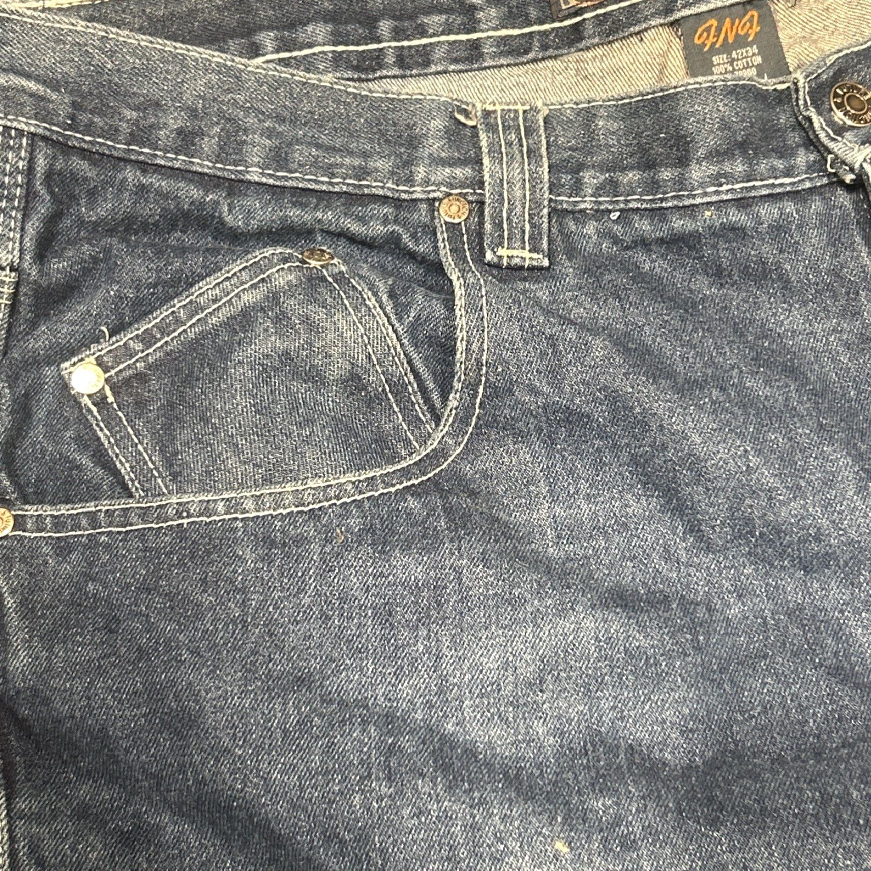 Vintage VINTAGE Function And Future Denim Jeans Skaters Denim 42x34 Men Baggy Blue Size US 42 / EU 58 - 6 Thumbnail