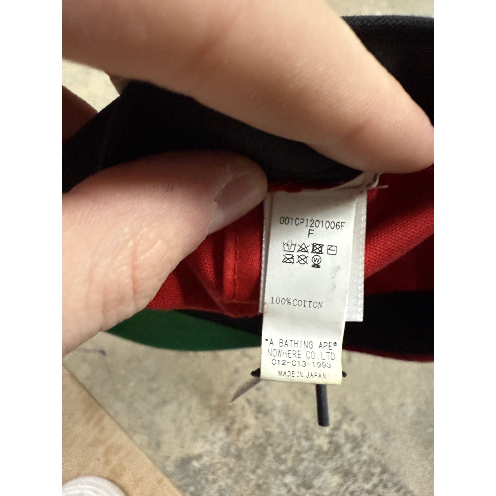 Bape BAPE 6 Panel Cap Blue Red Used OS Size ONE SIZE - 4 Thumbnail