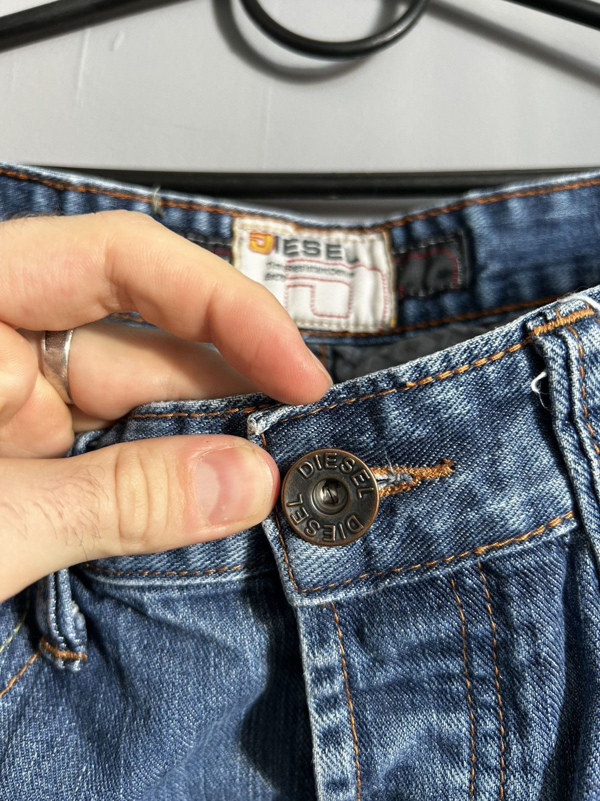 Diesel × Japanese Brand Diesel baggy big logo pants Size US 32 / EU 48 - 5 Thumbnail
