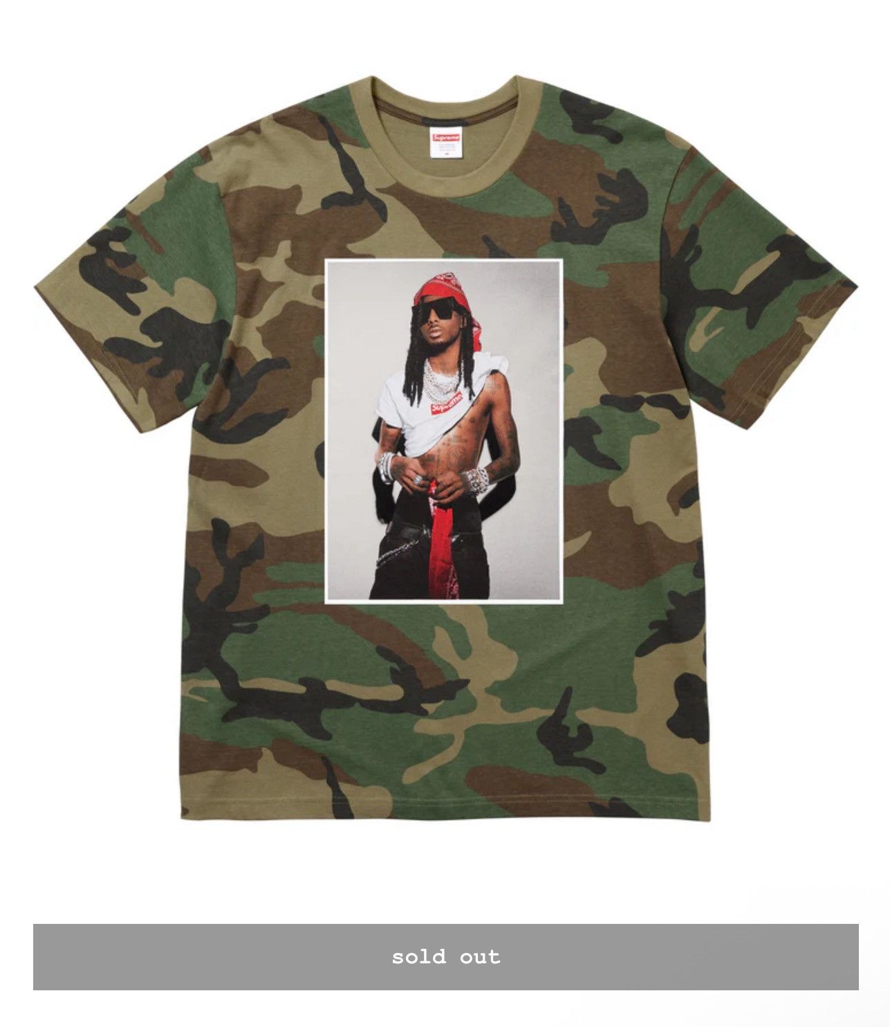 Supreme Supreme Playboi Carti Tee Woodland Camo Size US XL / EU 56 / 4 - 1 Thumbnail