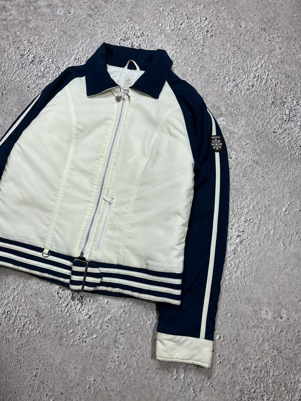 Adidas Adidas Vintage Light Jacket Navy White Snowflake Logo Size M / US 6-8 / IT 42-44 - 2 Thumbnail