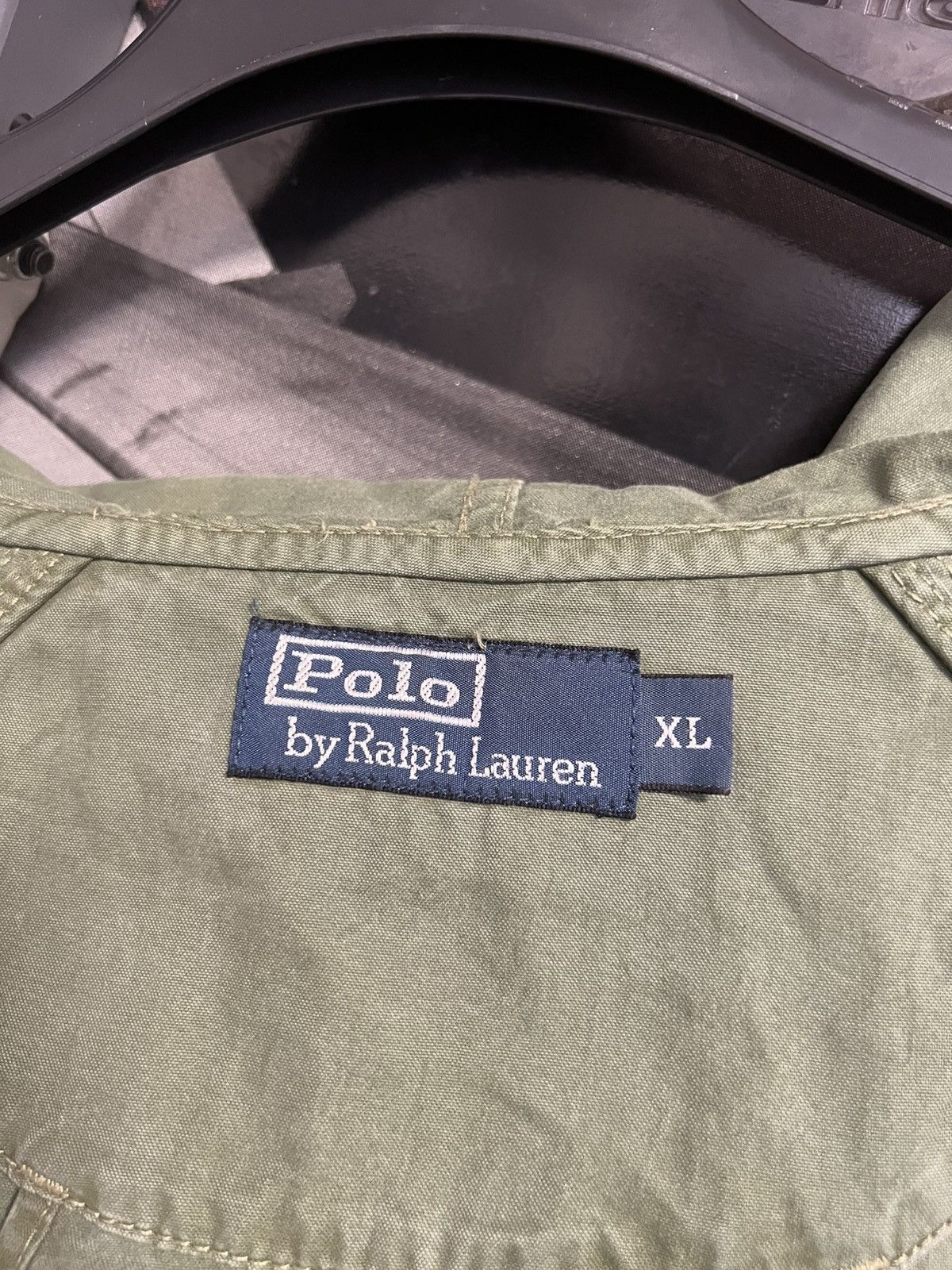 Polo Ralph Lauren × Vintage POLO RALPH LAUREN Military Jacket Green Big Pony Cotton Size US XL / EU 56 / 4 - 15 Thumbnail