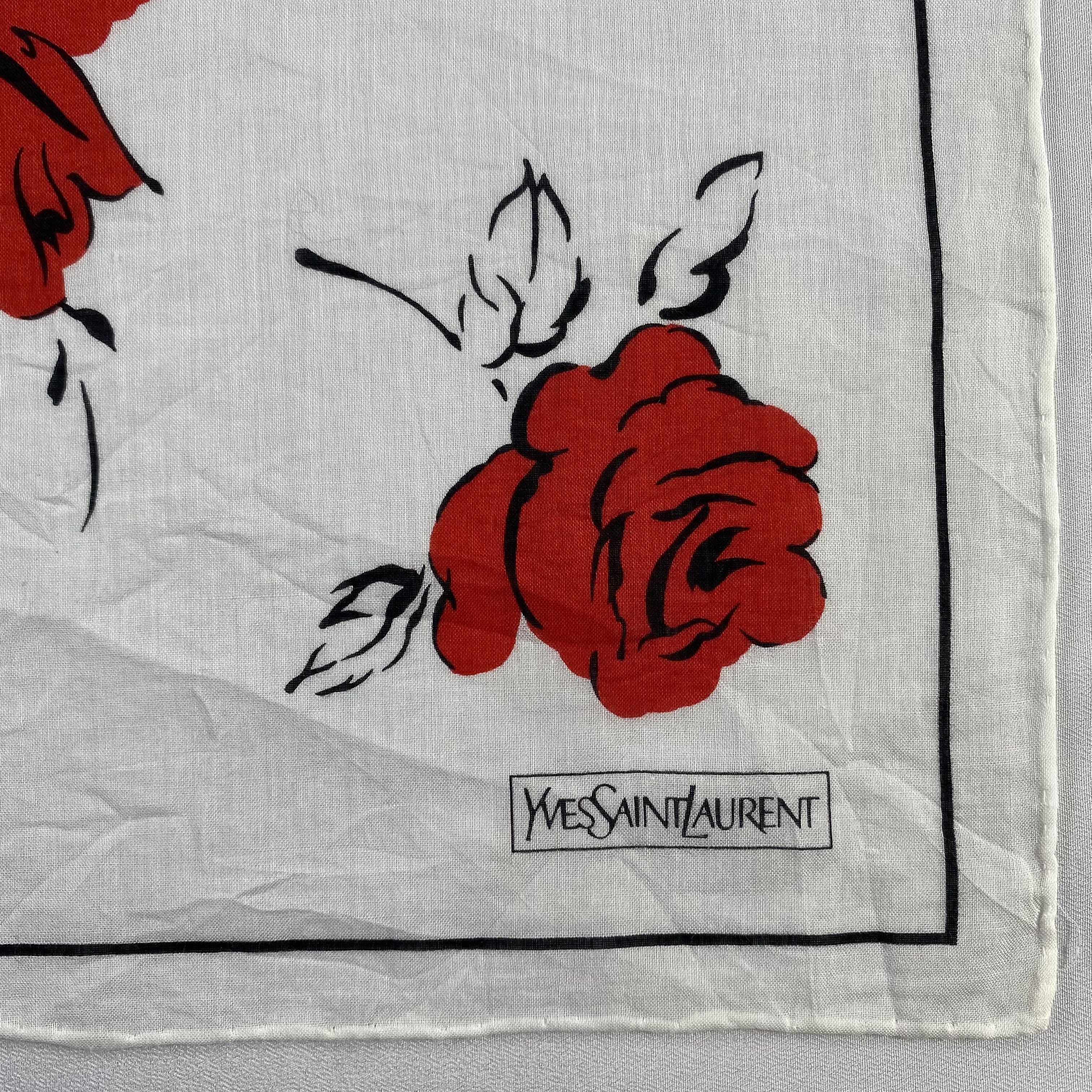 Vintage Yves Saint Laurent Bandana/ Handkerchief / Neckerchief-P1671 Size ONE SIZE - 3 Thumbnail