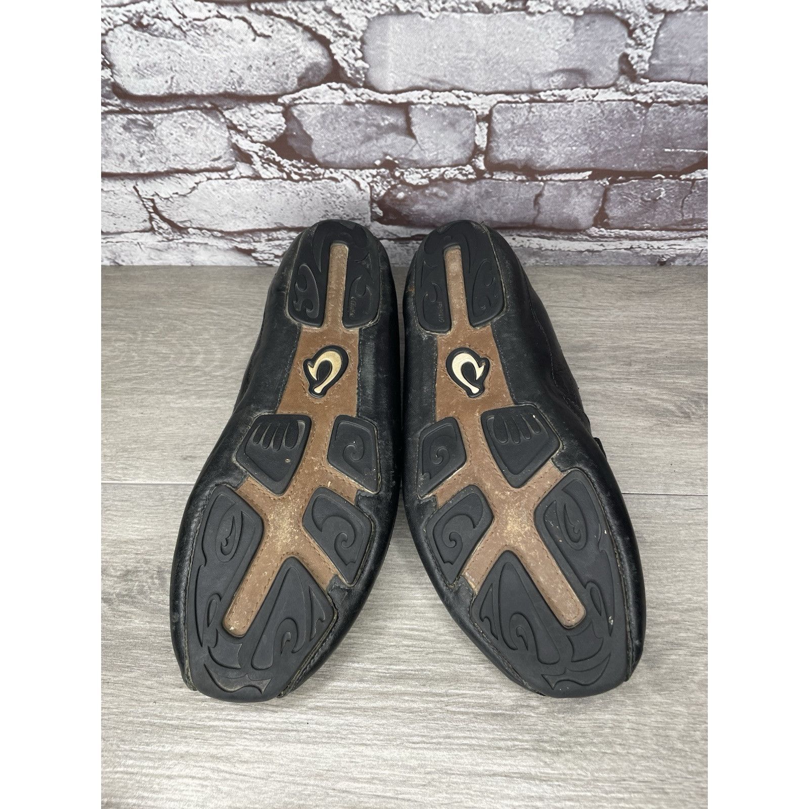 Olukai Olukai Akepa Moc Slip On Loafers Men's size 10.5 Black Leath Size US 10.5 / EU 43-44 - 8 Thumbnail