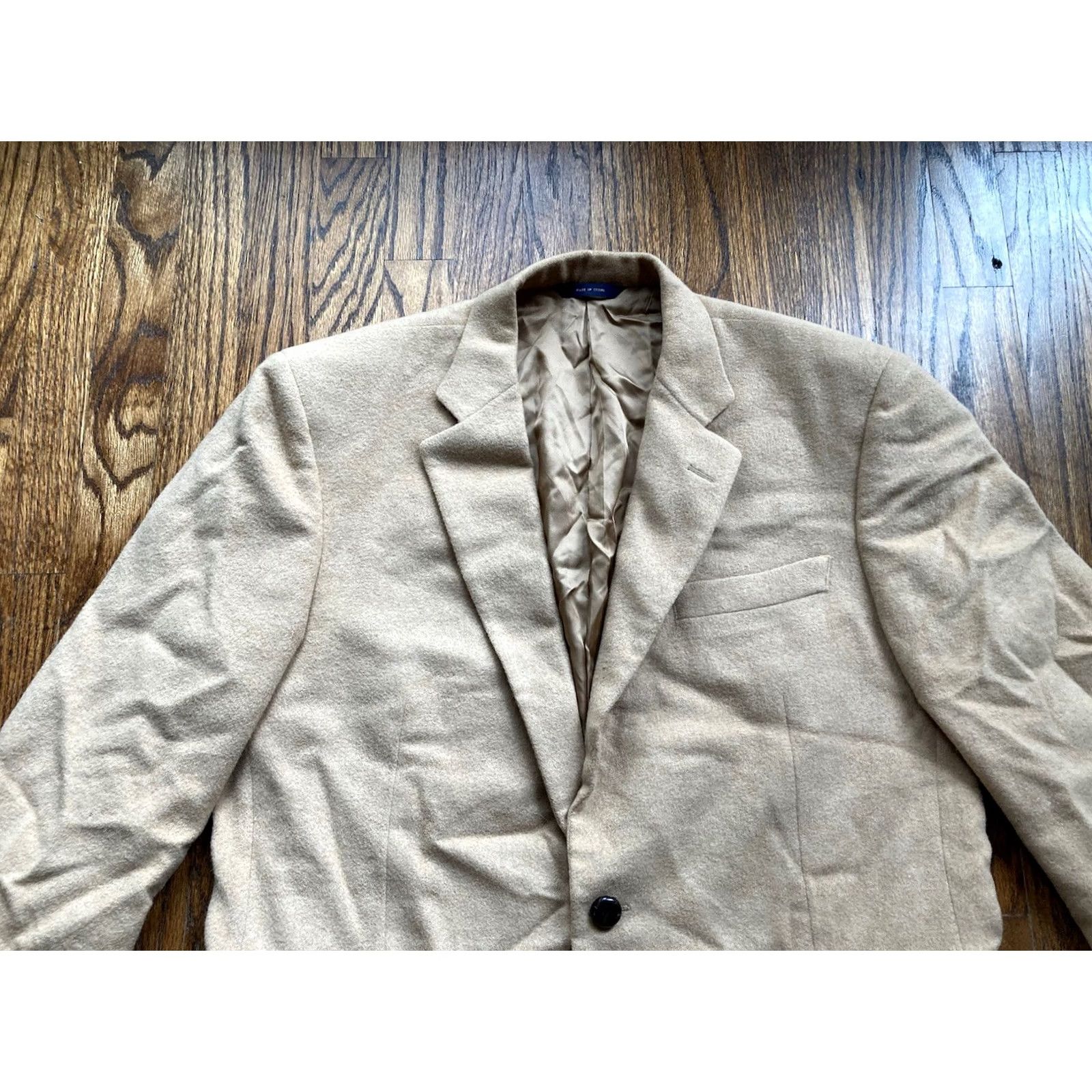 Brooks Brothers Brooks Brothers Blazer Mens 42R 100% Camelhair Tan 1818 Madison USA 2 Piece Jacket Coat Regular Mens Size 42R - 4 Thumbnail