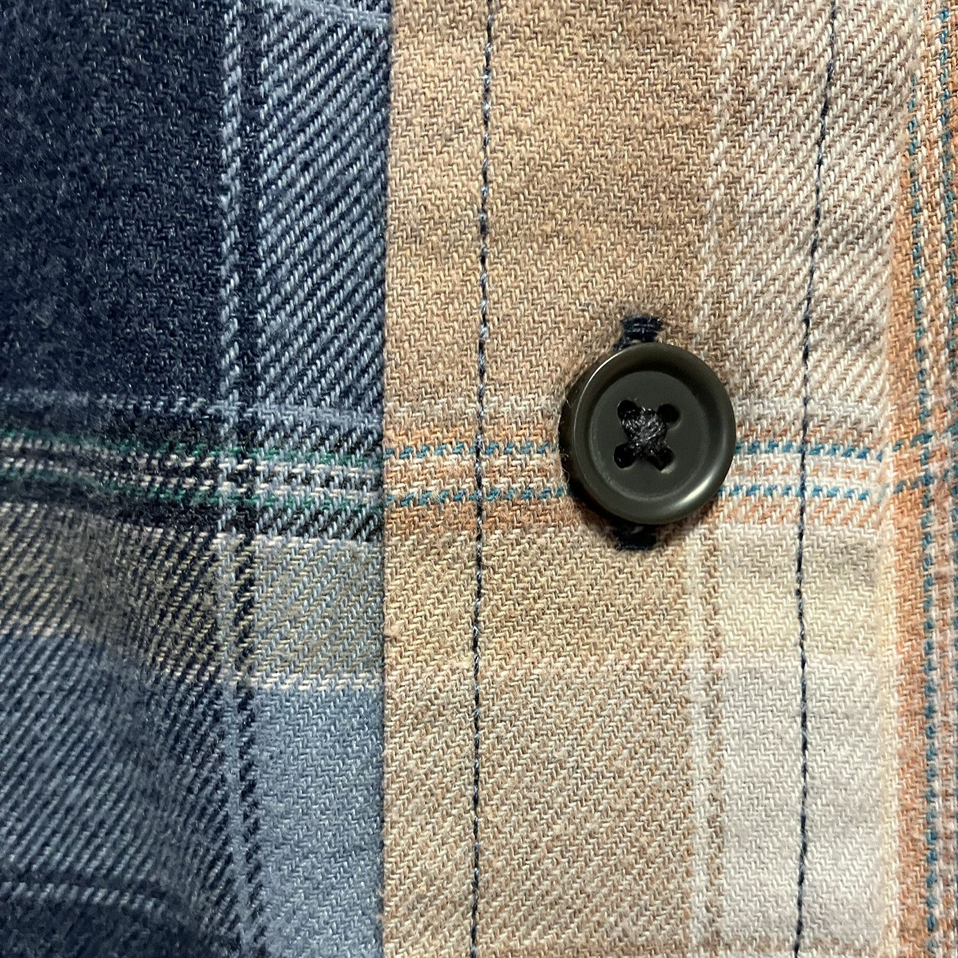 Other Duotone Blue-Beige Flannel Shirt Size US L / EU 52-54 / 3 - 2 Thumbnail