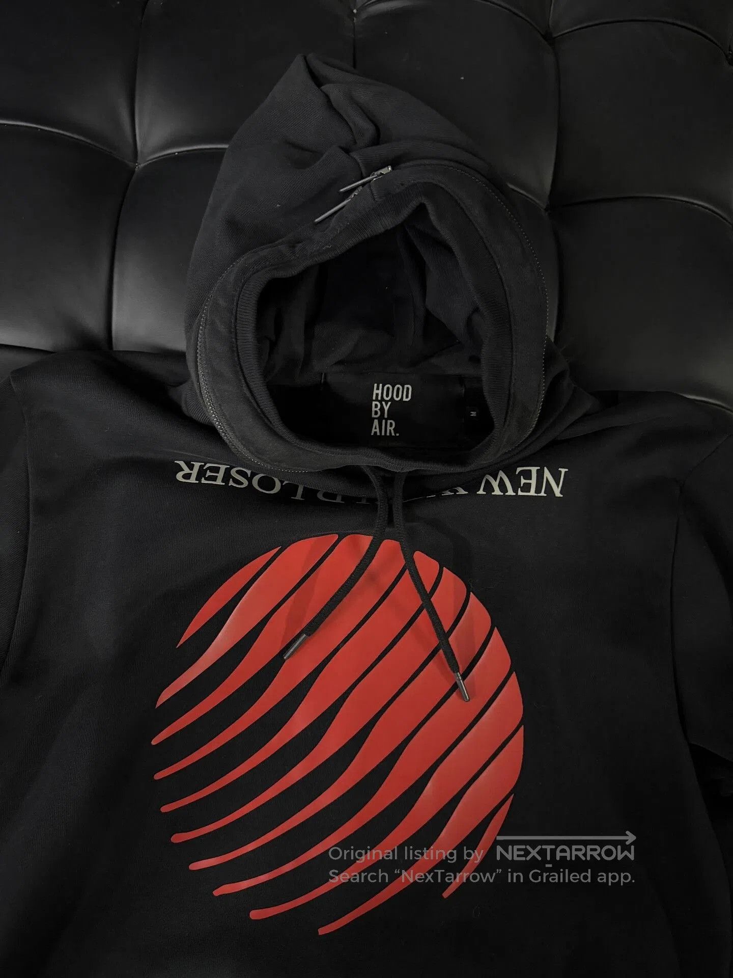 Hood By Air HoodbyAir Stylish Black Hoodie Oversized Design. Size US M / EU 48-50 / 2 - 4 Thumbnail