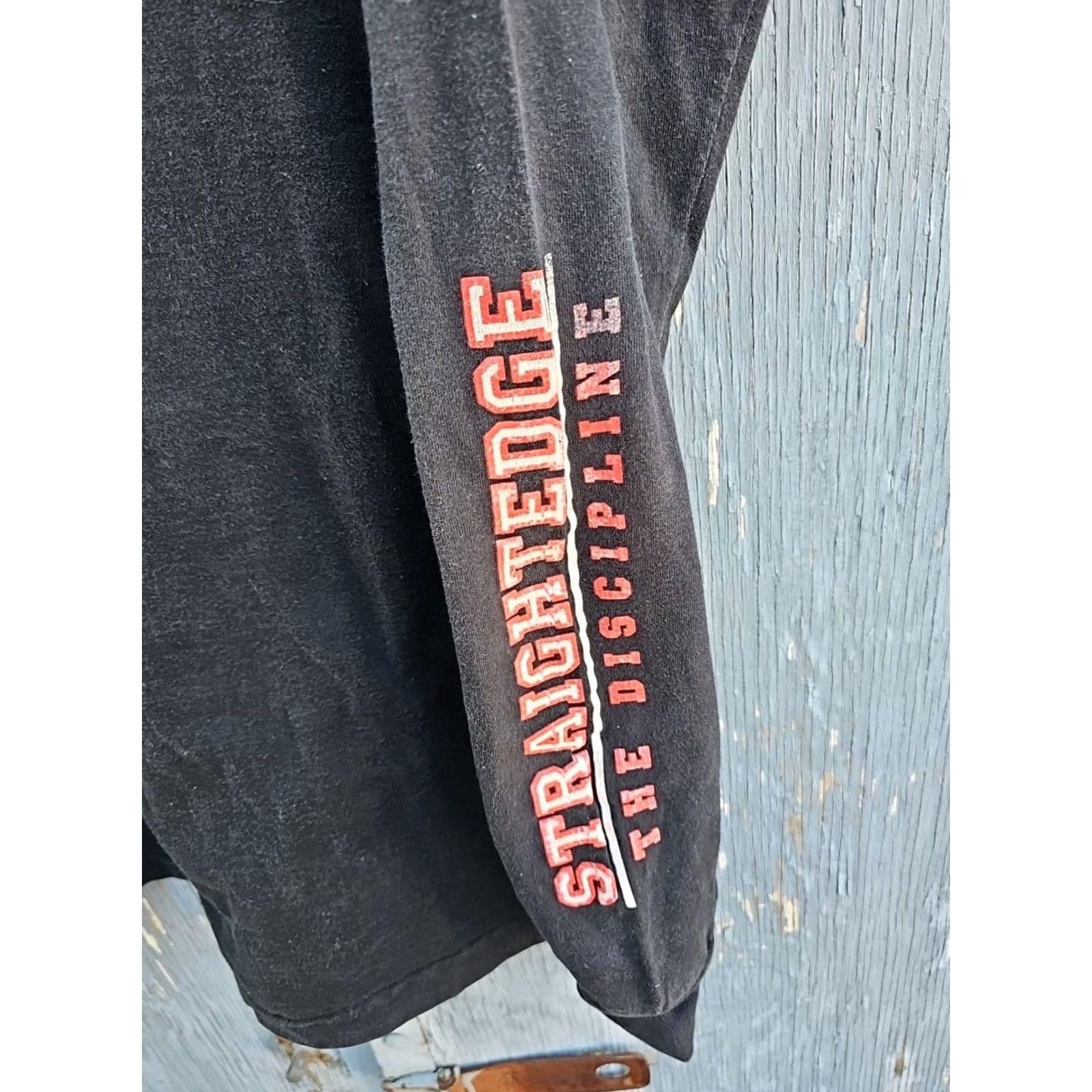 Fruit Of The Loom VINTAGE Earth Crisis STRAIGHT EDGE THE DISCIPLINE LONG SLEEVE Shirt XL 90S Size US XL / EU 56 / 4 - 3 Thumbnail