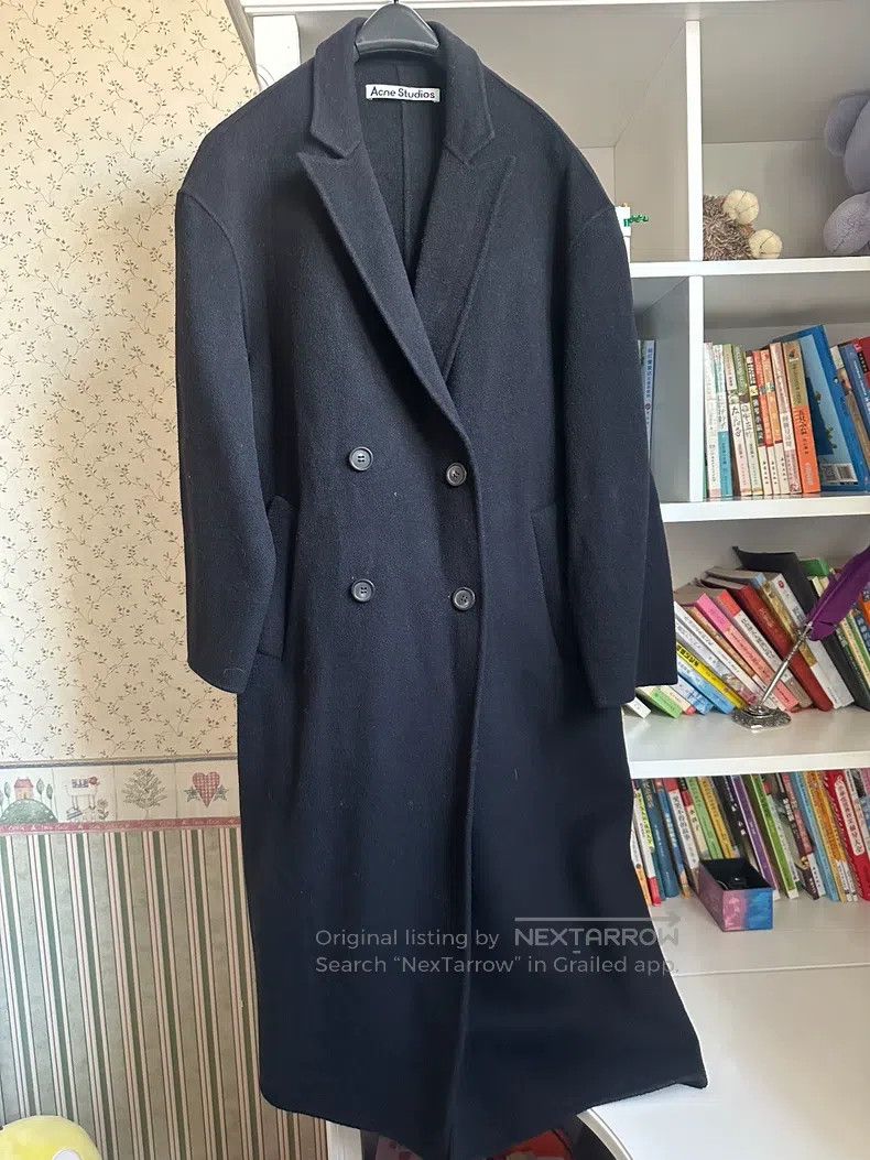 Acne Studios Acne Studios Black Wool Coat Size 4XL / US 24-26 - 1 Thumbnail