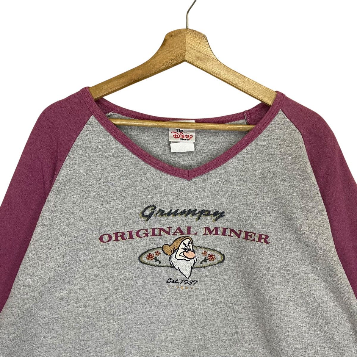 Cartoon Network × Japanese Brand × Vintage Vintage 90s Grumpy Big Logo Vneck Cropped Sweatshirt Size US L / EU 52-54 / 3 - 4 Thumbnail