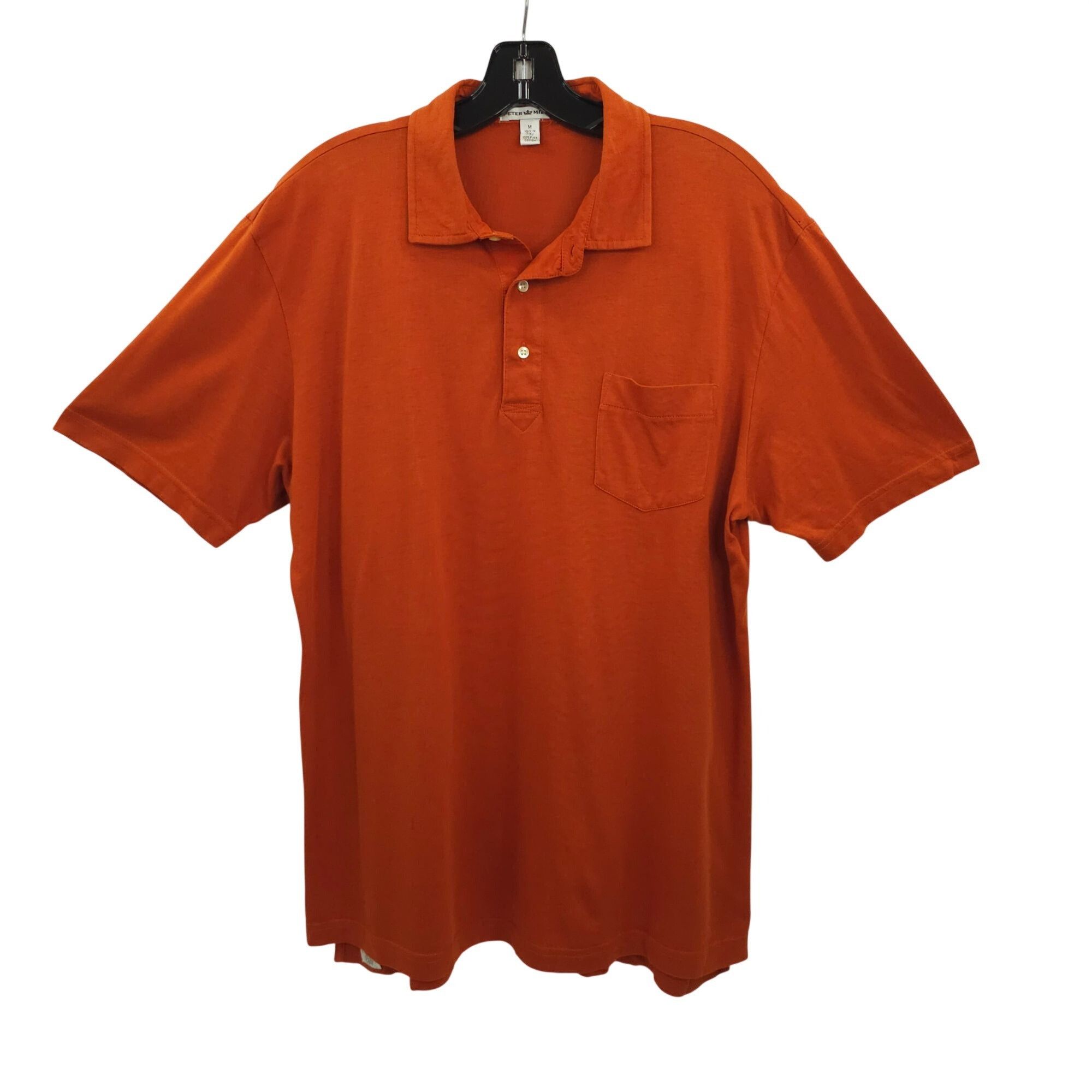 Peter Millar Peter Millar Polo Shirt Mens M Burnt Orange Pima Cotton Size US M / EU 48-50 / 2 - 1 Thumbnail