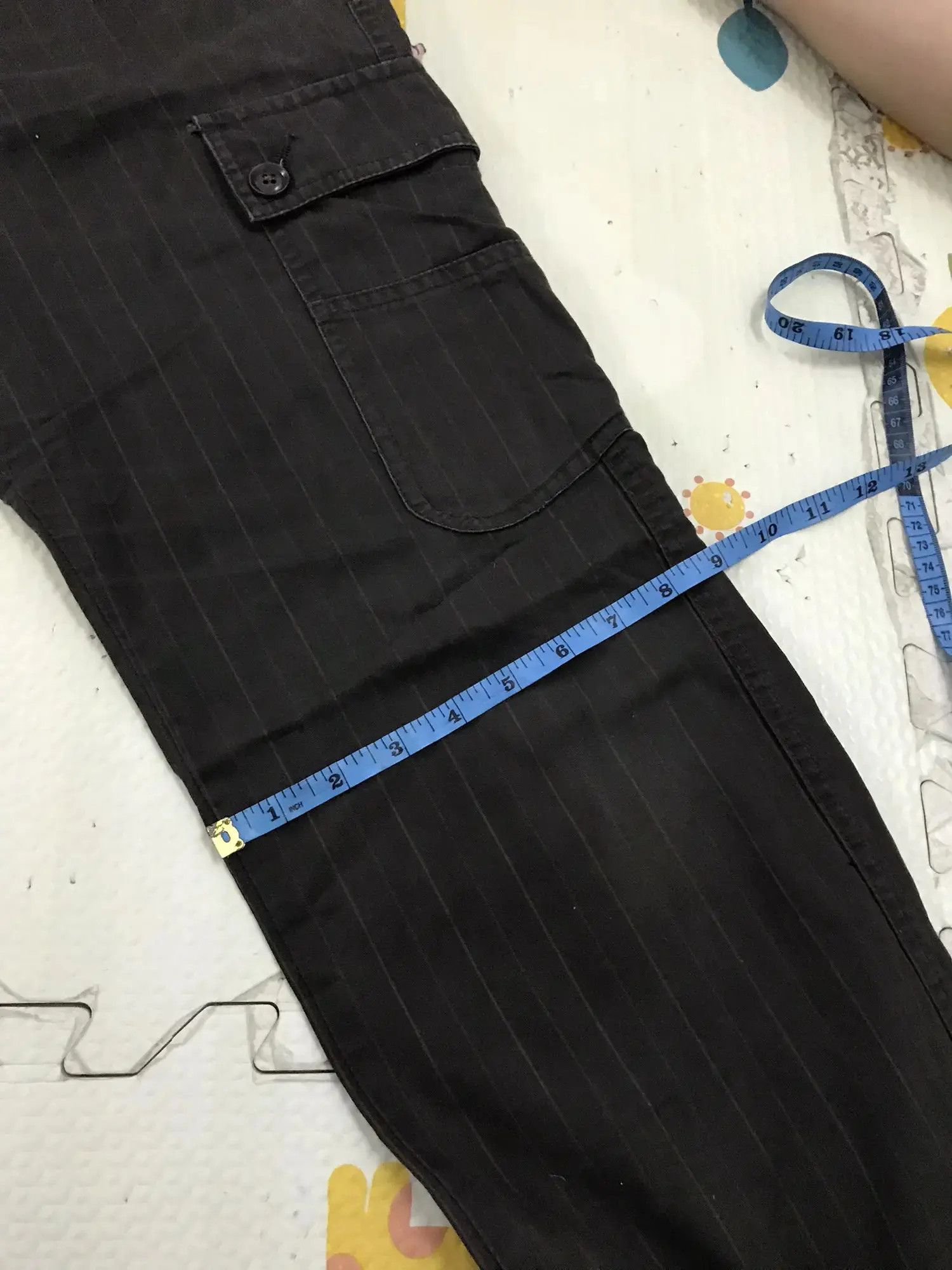 Japanese Brand Takeo Pinstripe fatigue cargo pants Size US 32 / EU 48 - 10 Thumbnail