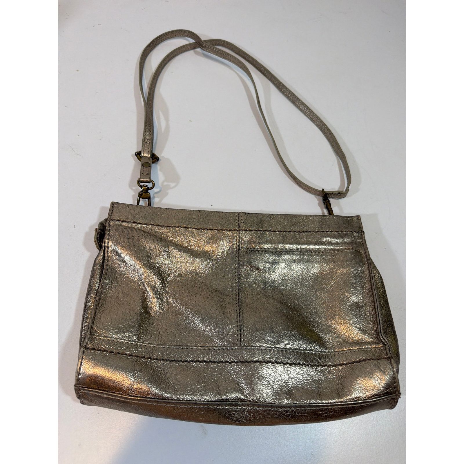 The Sak The SAK Iris Demi Clutch Metallic silver Crossbody Purse Size ONE SIZE - 2 Thumbnail
