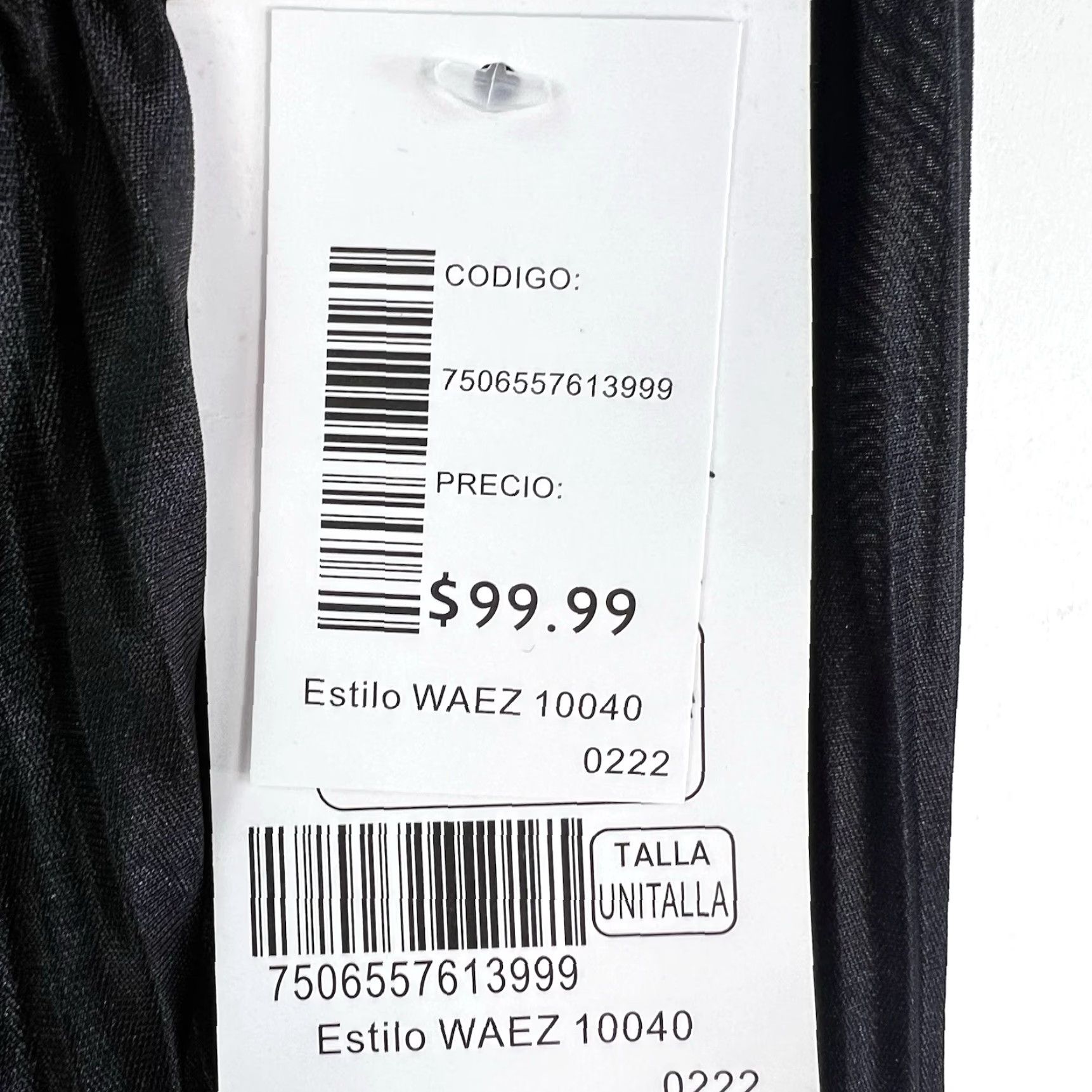 Vintage Extra Belleza Black Stretch Pull-On Cropped Wide-Leg Pants Women's 26x26 Regular Adult Size M/L Geometric 80s Beach Tropical Fall Spring Summer Size 36" / US 14 / IT 50 - 5 Thumbnail