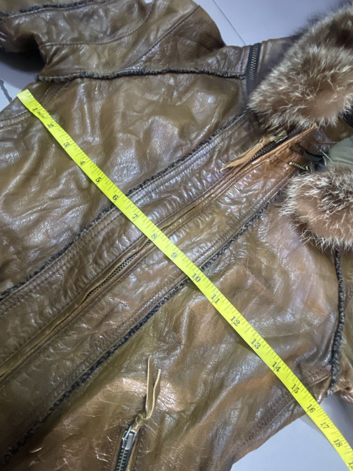 14th Addiction 14th Addiction Fur Hooded Leather Jacket Size US XS / EU 42 / 0 - 19 Thumbnail