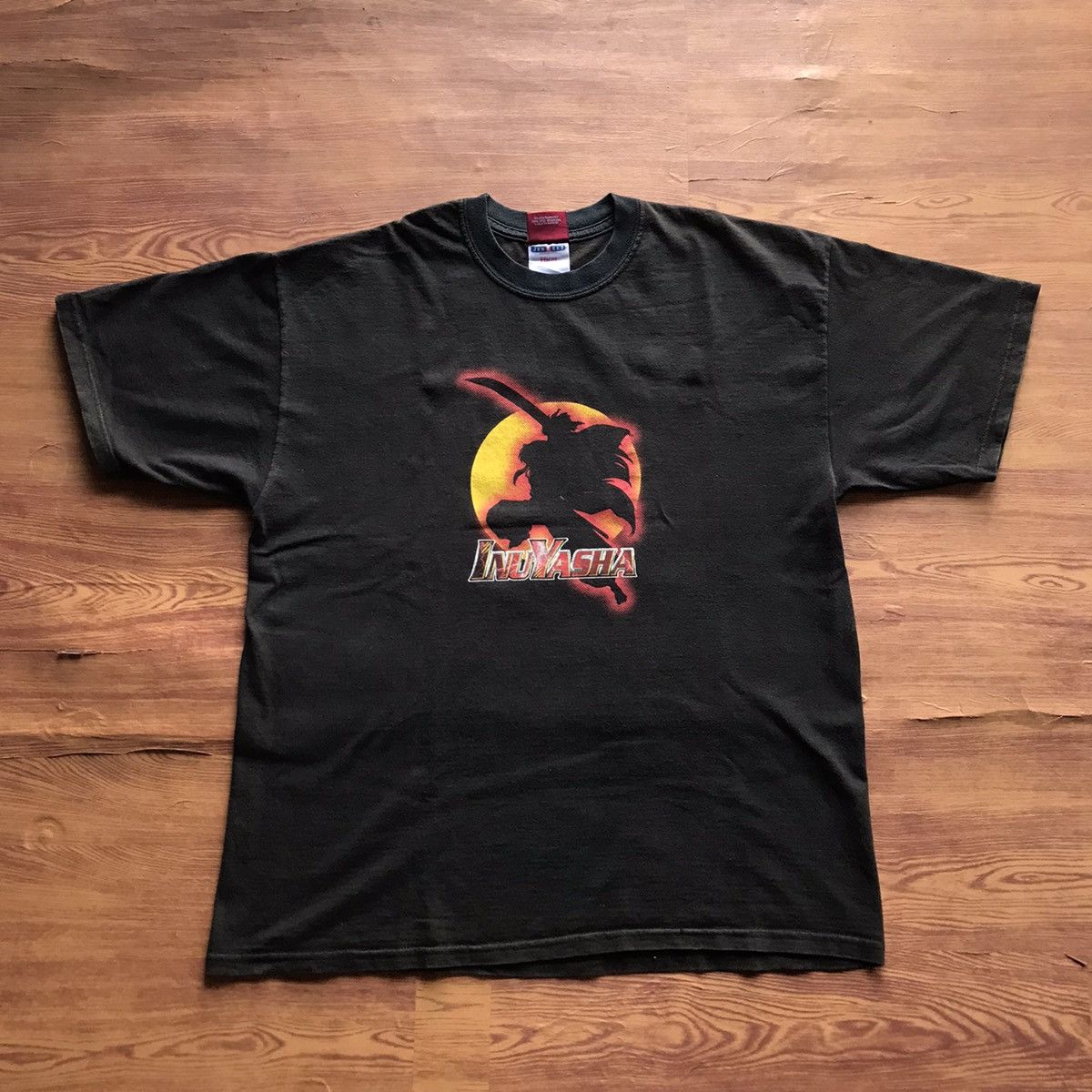 Anime × Jerzees Inuyasha Vintage Shirt Silhouette Size US XL / EU 56 / 4 - 1 Thumbnail